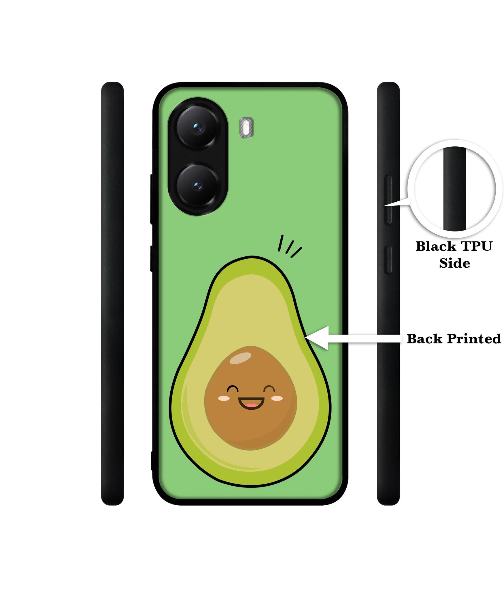 Avocados Designer 2D Printed Back Case Cover for Poco X7 Pro 5G