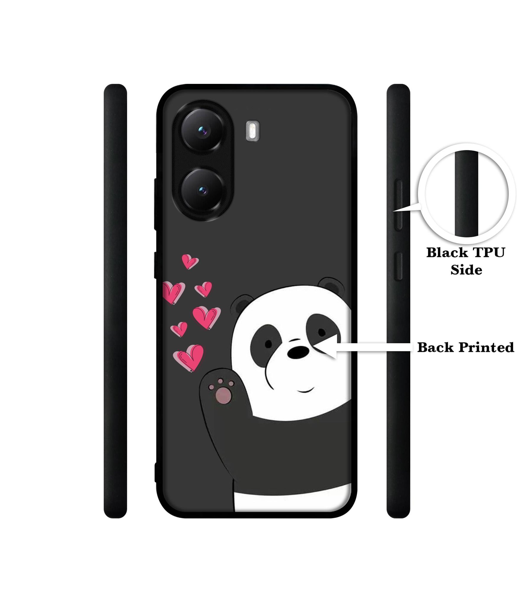 Love Panda Designer 2D Printed Back Case Cover for Poco X7 Pro 5G