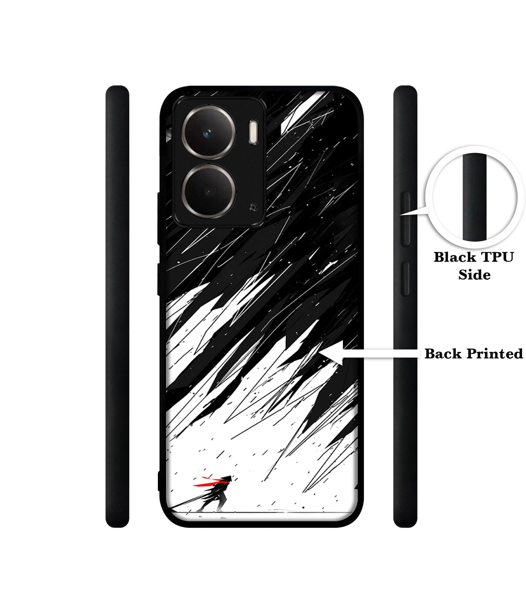 Geometric Strom Designer 2D Printed Back Case Cover for Realme P3 5G / Realme Neo7x 5G