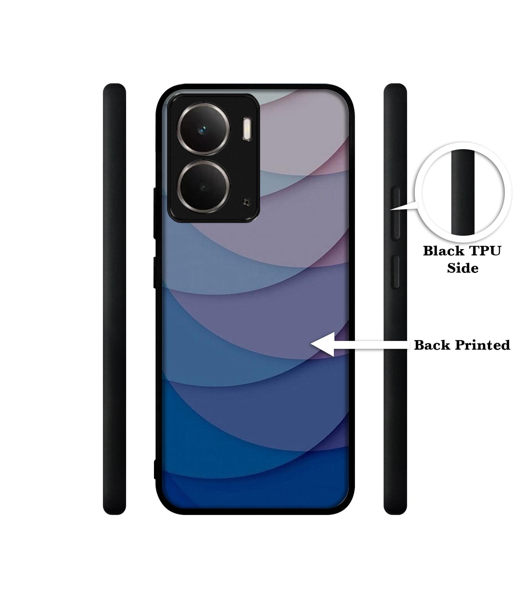 Waves Pattern Print Designer 2D Printed Back Case Cover for Realme P3 5G / Realme Neo7x 5G