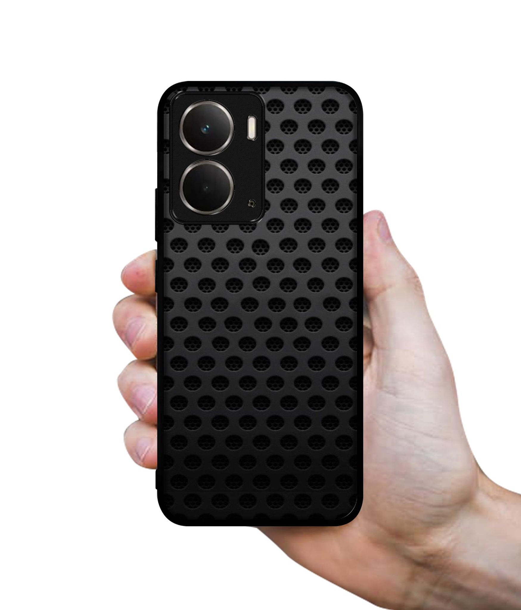 Black Circle Designer 2D Printed Back Case Cover for Realme P3 5G / Realme Neo7x 5G