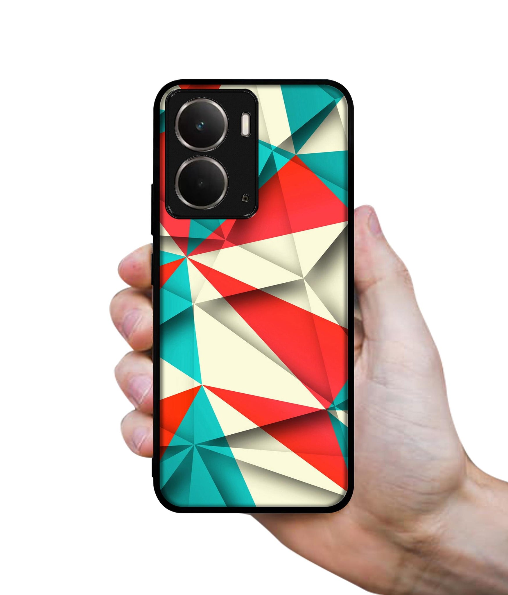 Red Blue White Pattern Designer 2D Printed Back Case Cover for Realme P3 5G / Realme Neo7x 5G