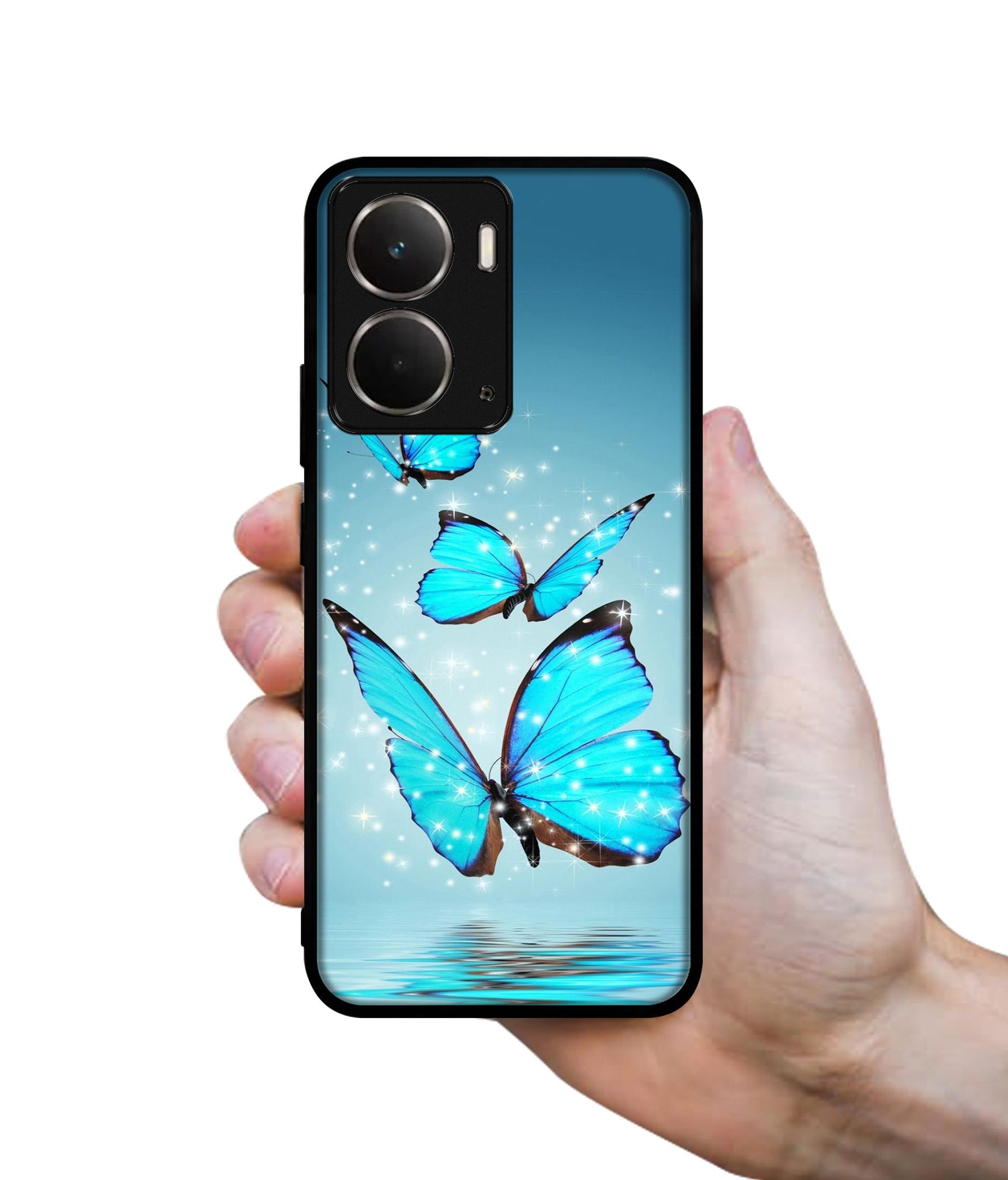 Flying Butterflies Designer 2D Printed Back Case Cover for Realme P3 5G / Realme Neo7x 5G