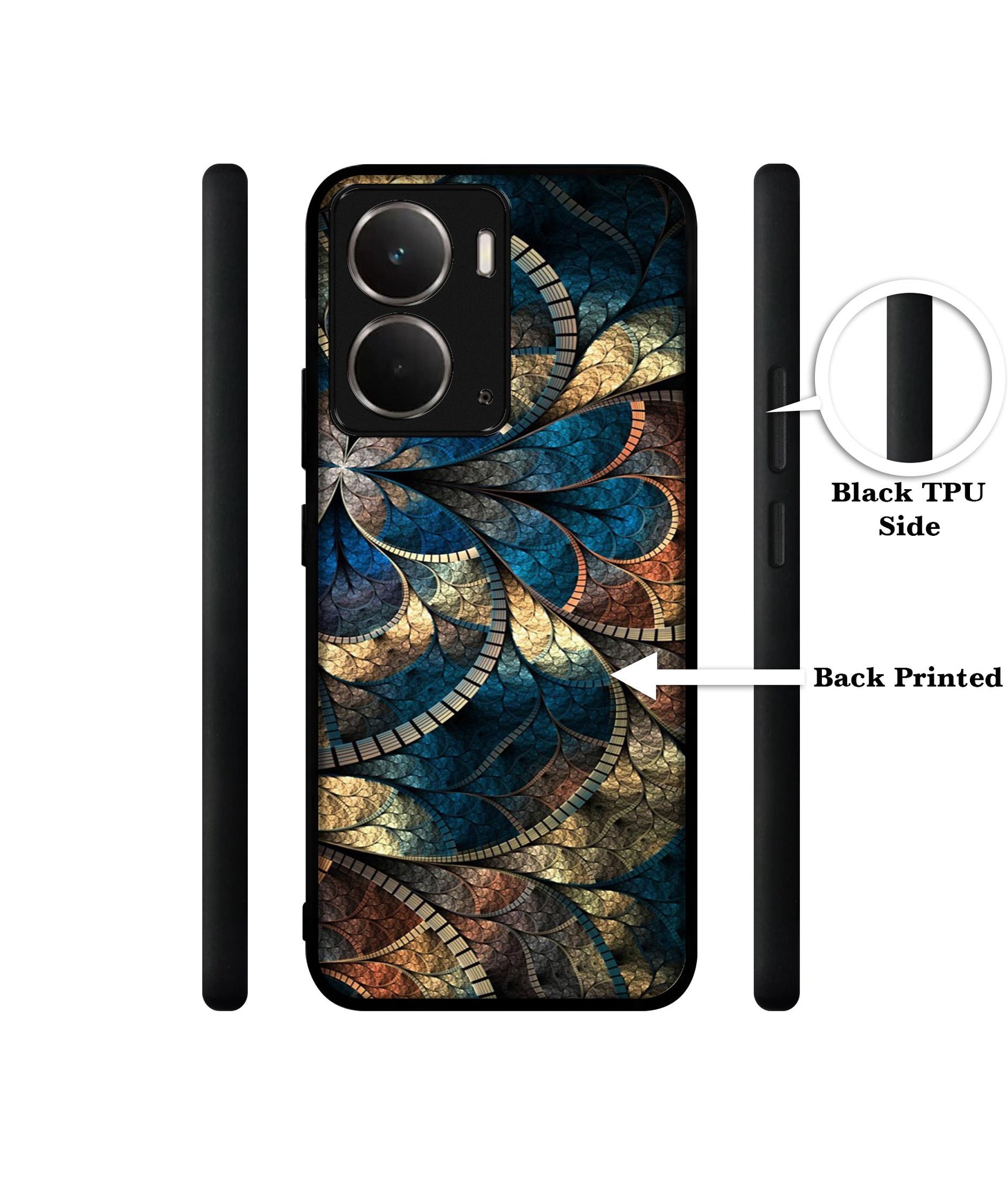 Fractional Pattern Designer 2D Printed Back Case Cover for Realme P3 5G / Realme Neo7x 5G
