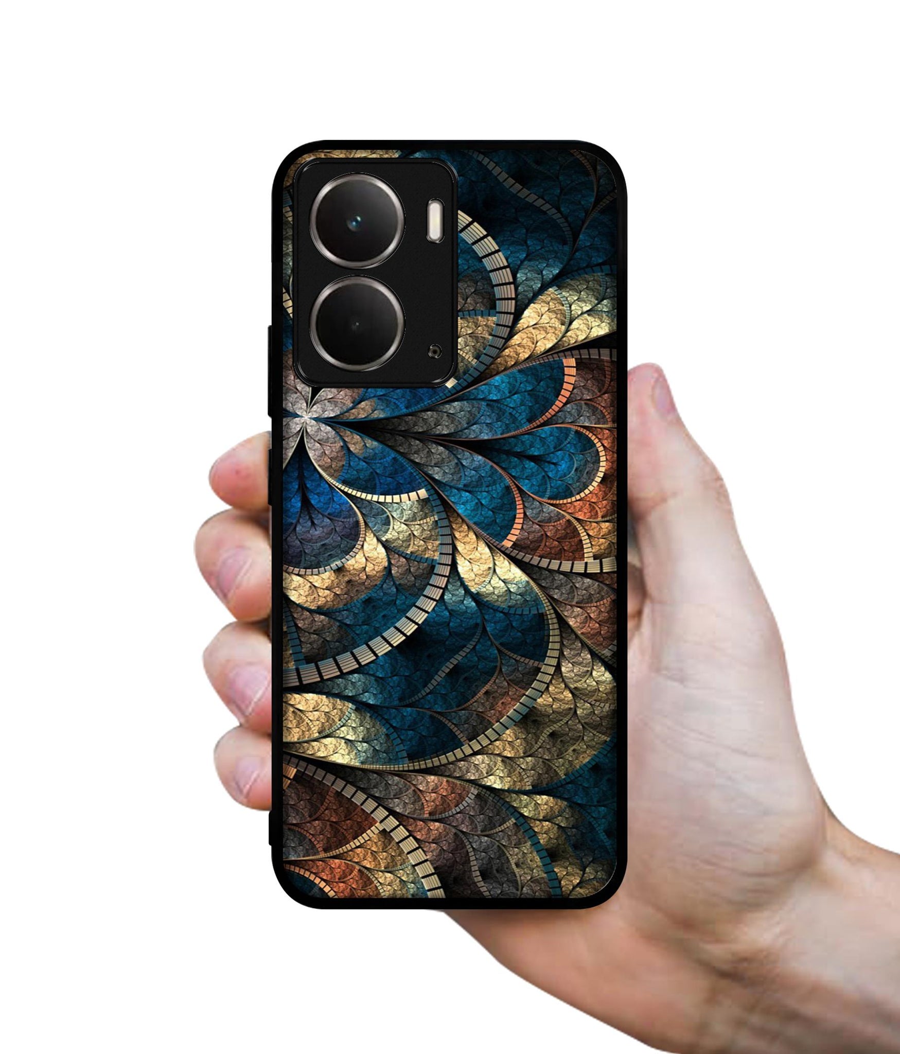 Fractional Pattern Designer 2D Printed Back Case Cover for Realme P3 5G / Realme Neo7x 5G