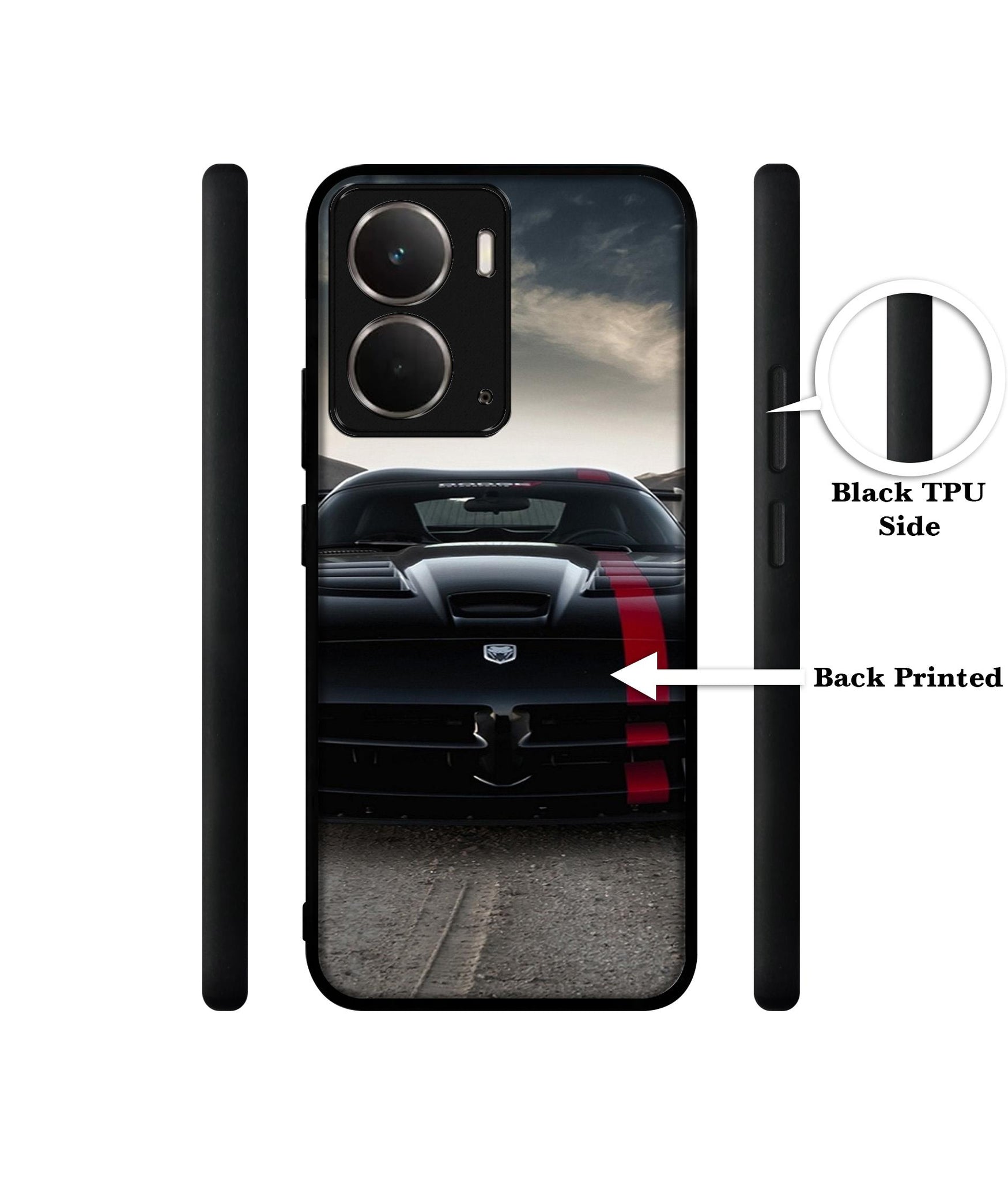 Sports Car Pattern Designer 2D Printed Back Case Cover for Realme P3 5G / Realme Neo7x 5G