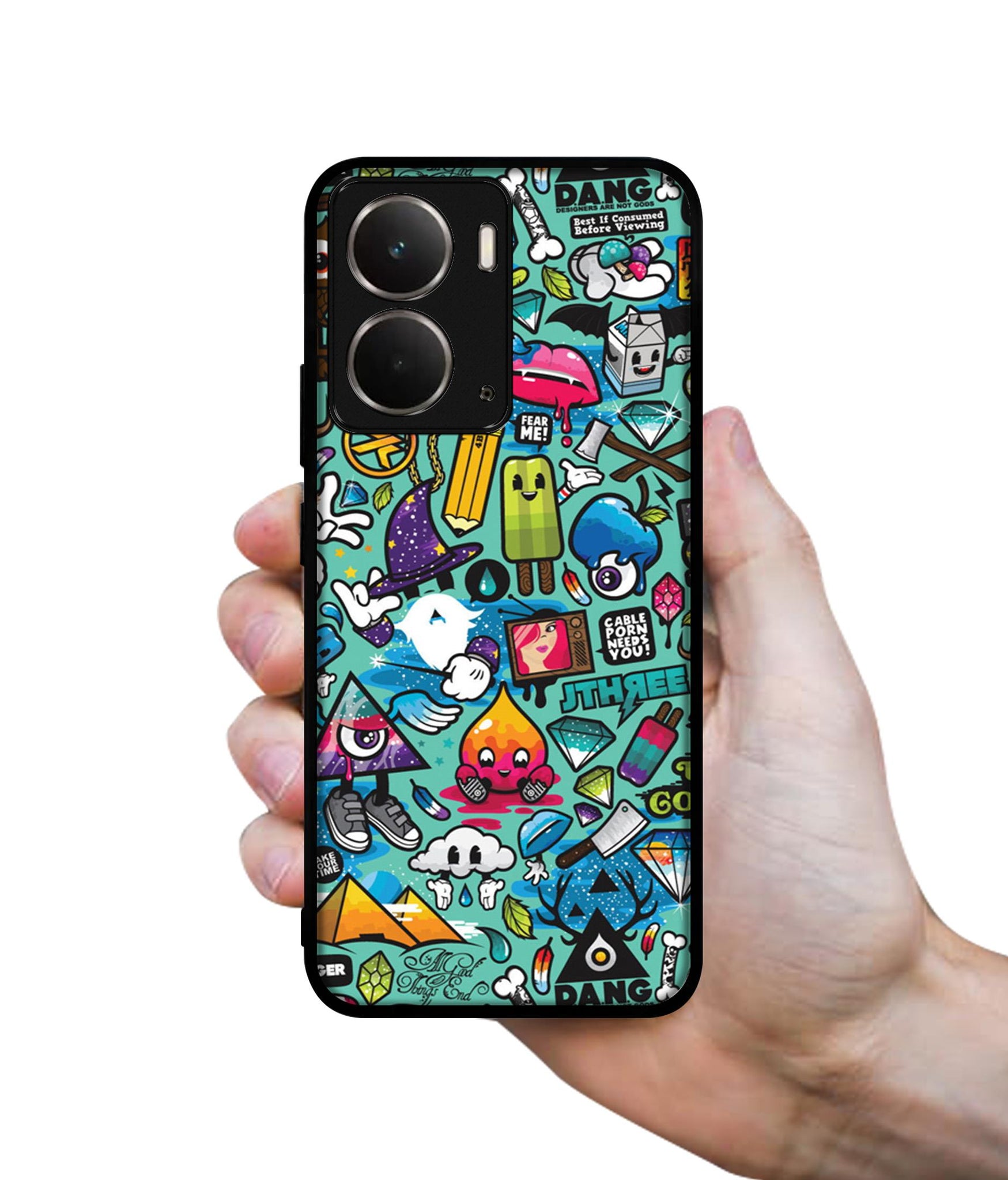 Crazy Designer 2D Printed Back Case Cover for Realme P3 5G / Realme Neo7x 5G