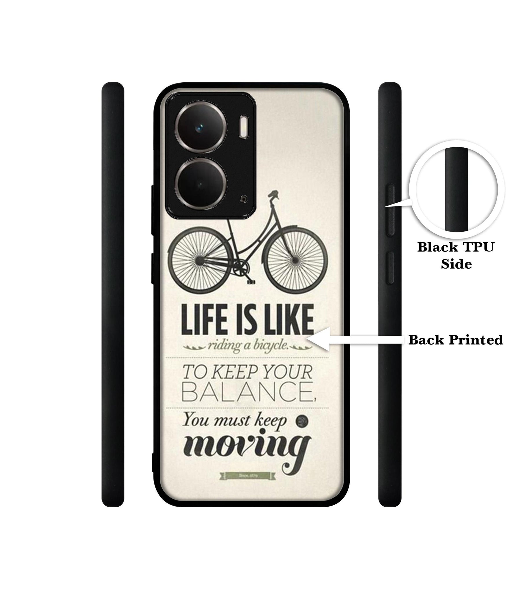 Life is Like Moving Designer 2D Printed Back Case Cover for Realme P3 5G / Realme Neo7x 5G