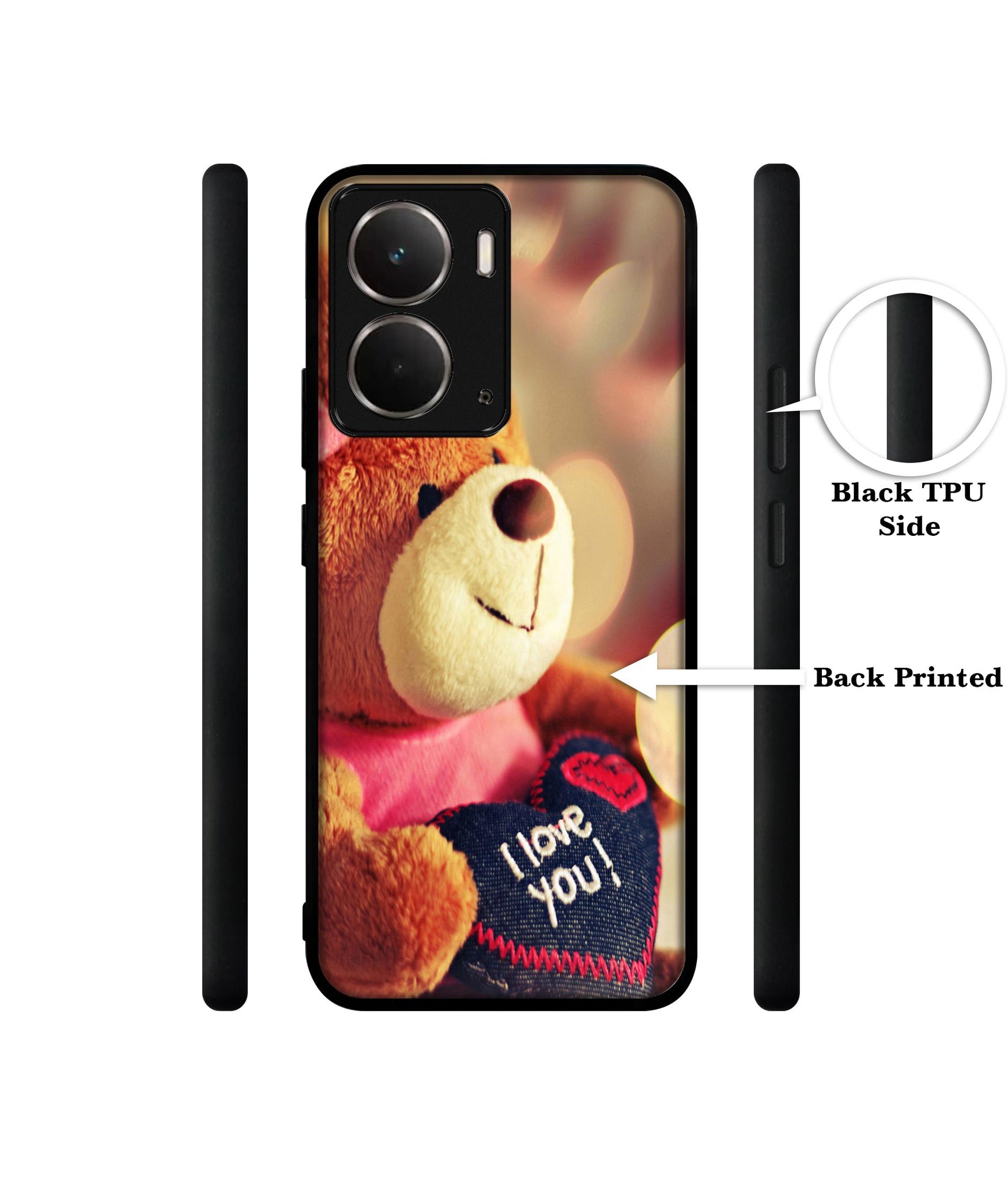 Teddy Bear Designer 2D Printed Back Case Cover for Realme P3 5G / Realme Neo7x 5G