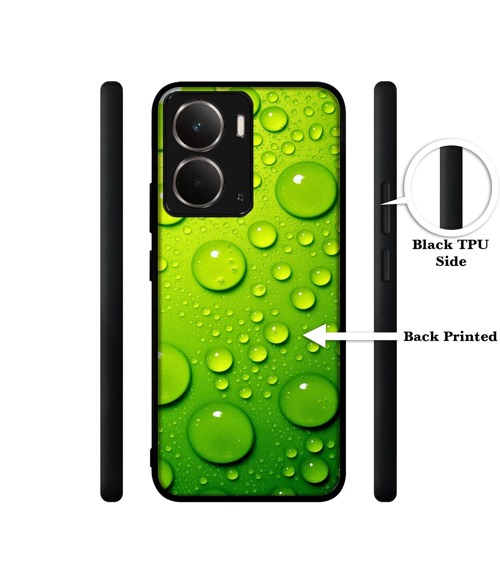 Green Bubbles Designer 2D Printed Back Case Cover for Realme P3 5G / Realme Neo7x 5G