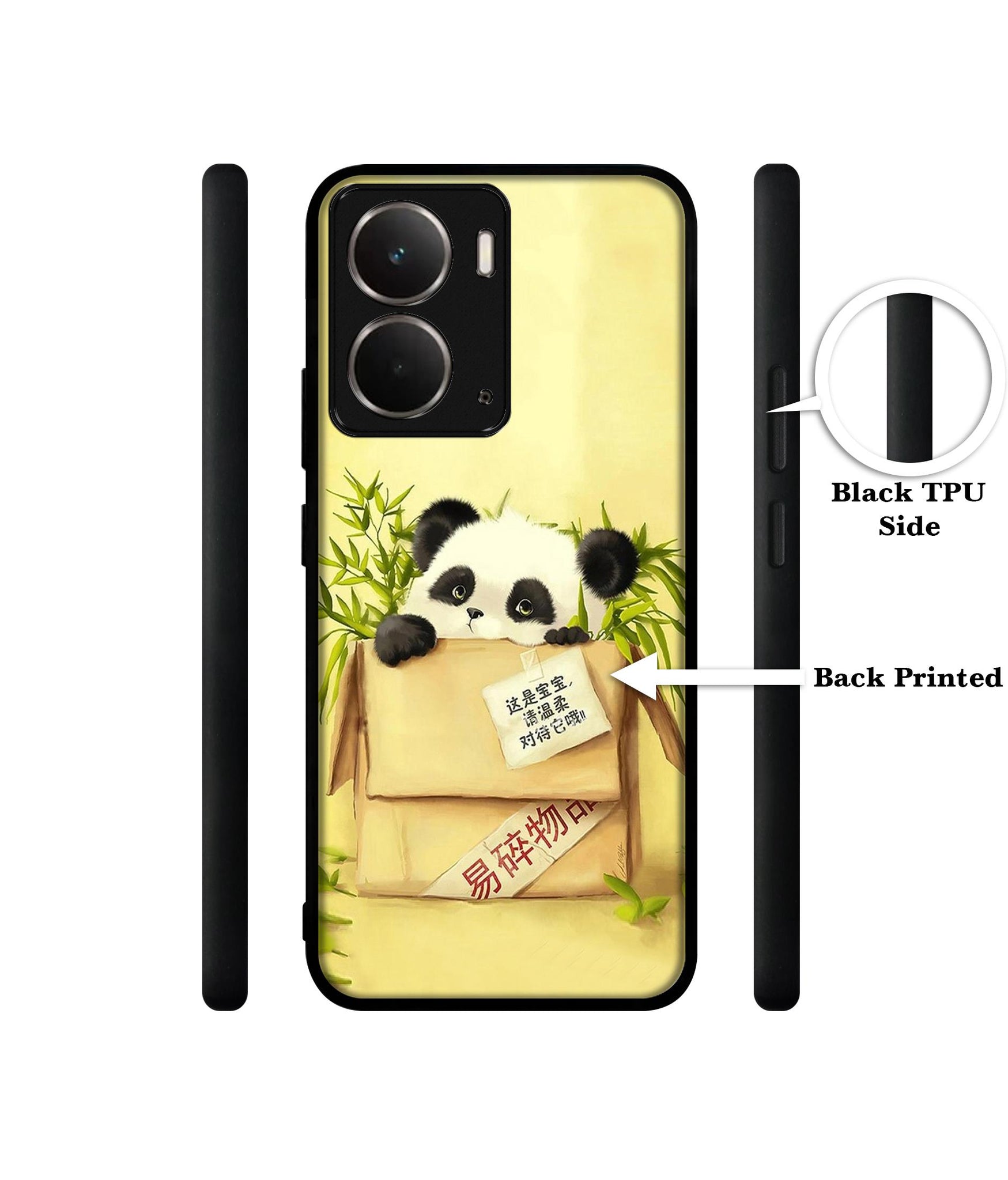 Panda In Box Designer 2D Printed Back Case Cover for Realme P3 5G / Realme Neo7x 5G