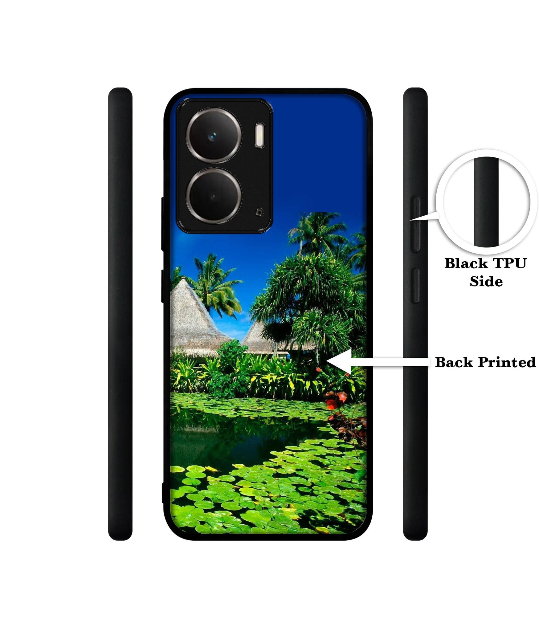 Tropics Water Designer 2D Printed Back Case Cover for Realme P3 5G / Realme Neo7x 5G