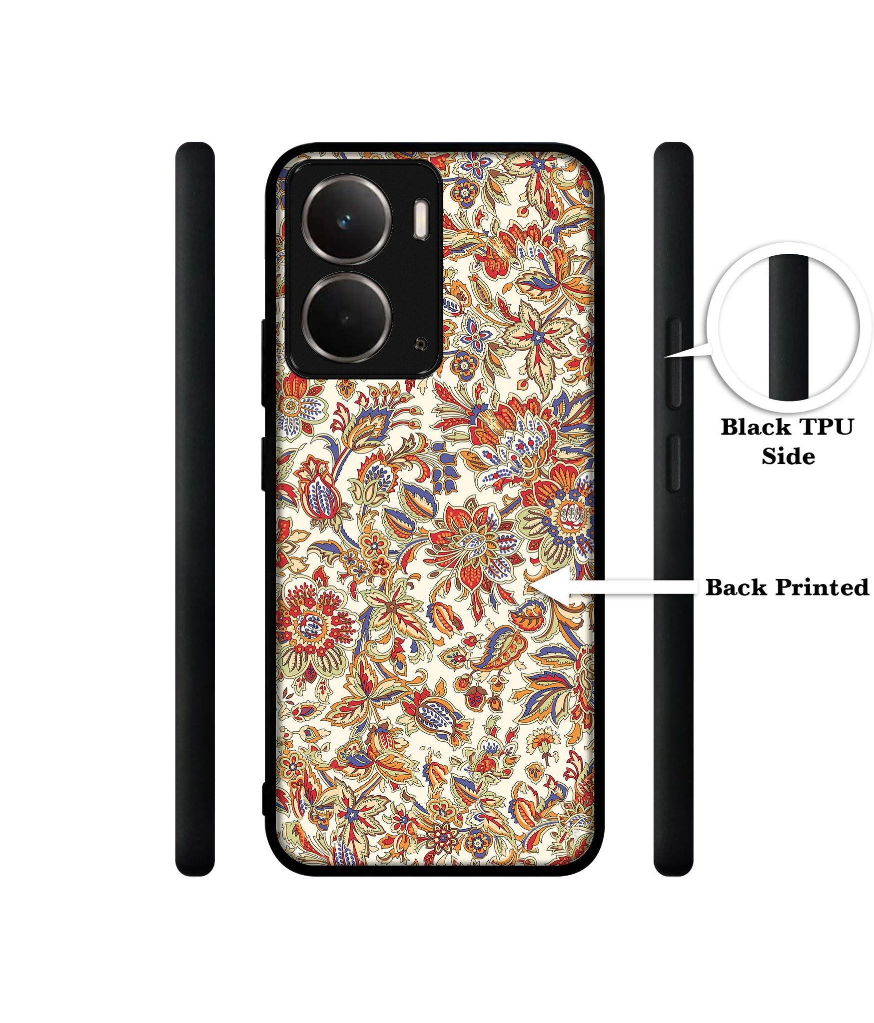 Floral Designer 2D Printed Back Case Cover for Realme P3 5G / Realme Neo7x 5G