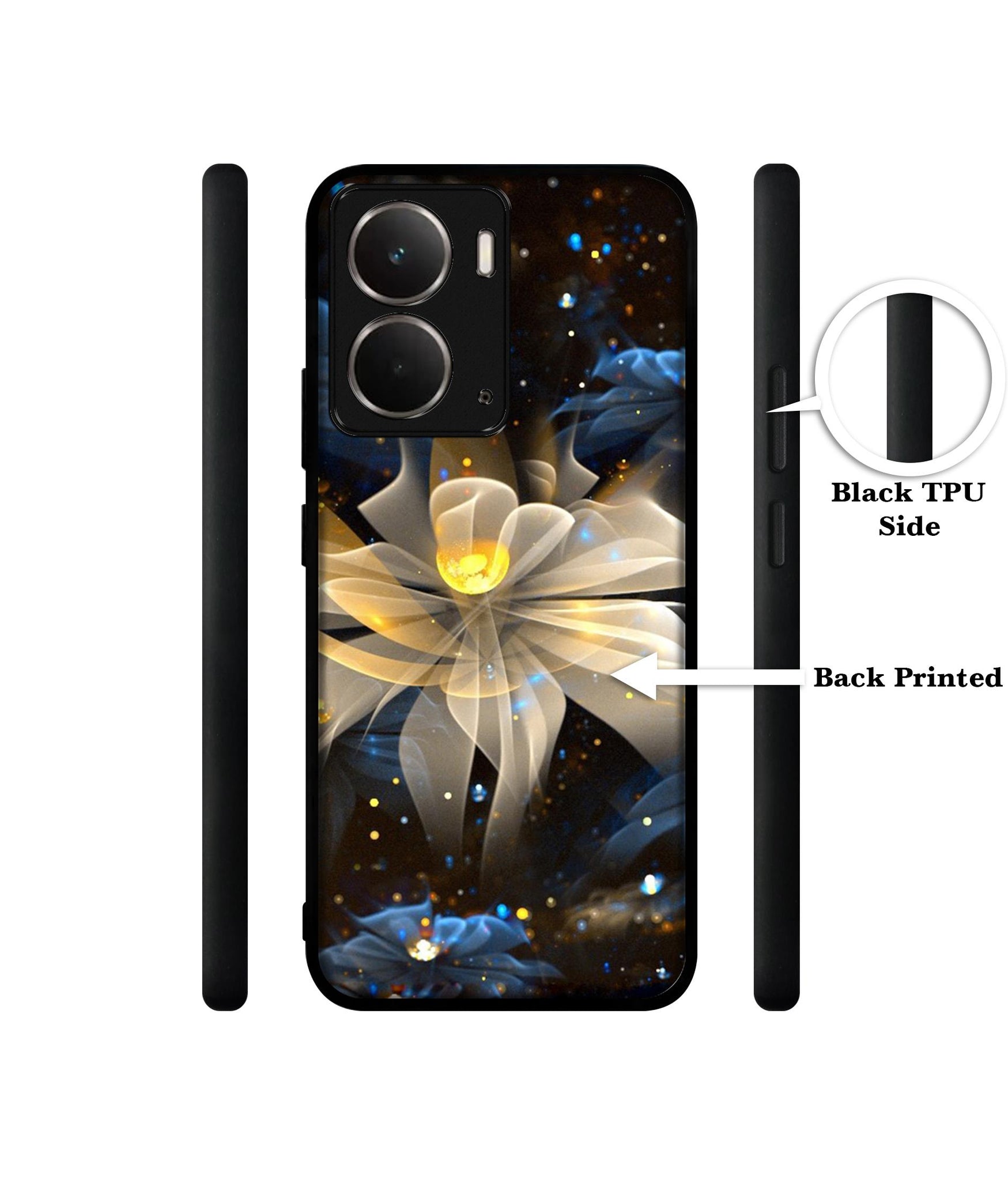 Art Flower Designer 2D Printed Back Case Cover for Realme P3 5G / Realme Neo7x 5G