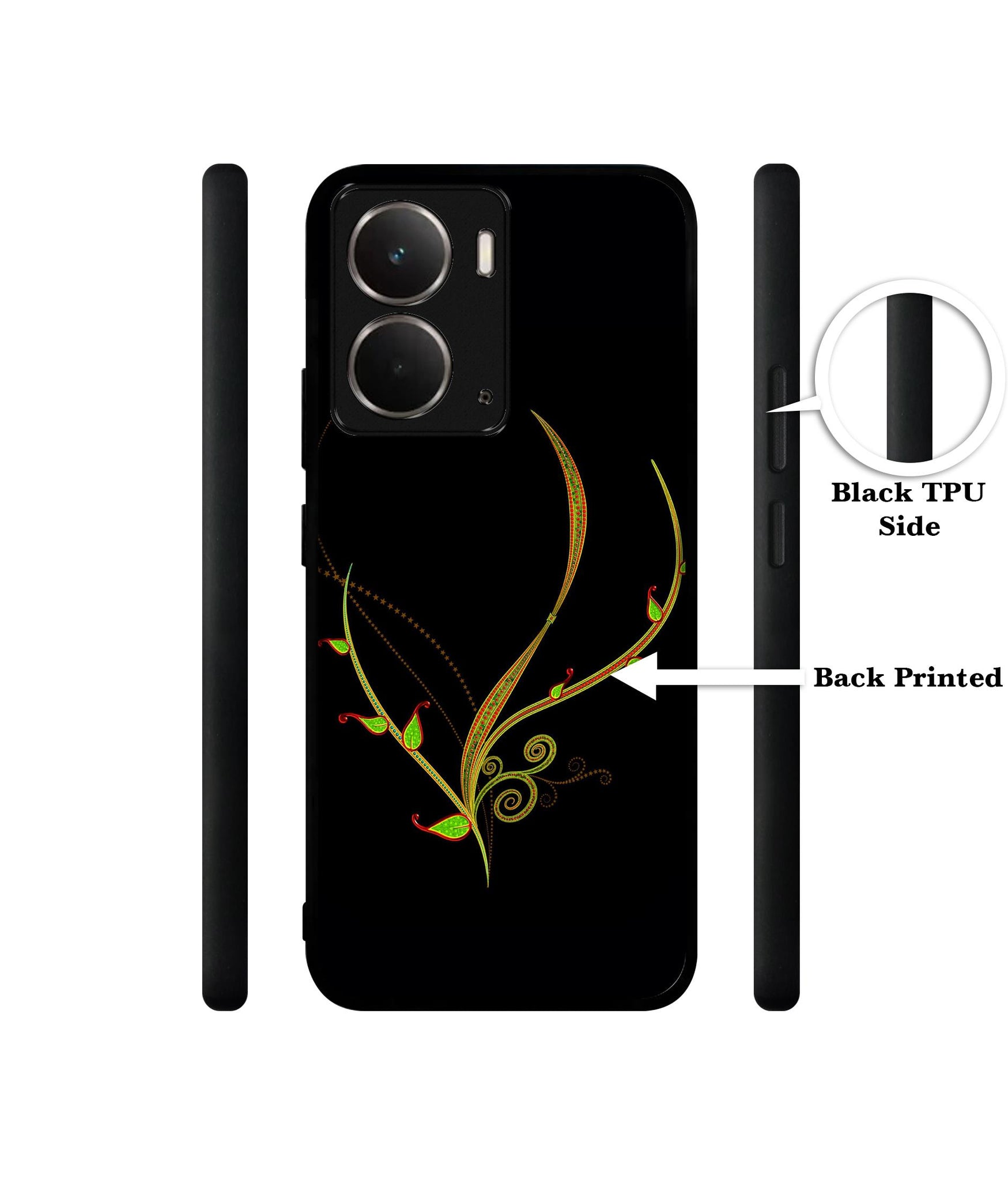 Yellow Pattern Designer 2D Printed Back Case Cover for Realme P3 5G / Realme Neo7x 5G