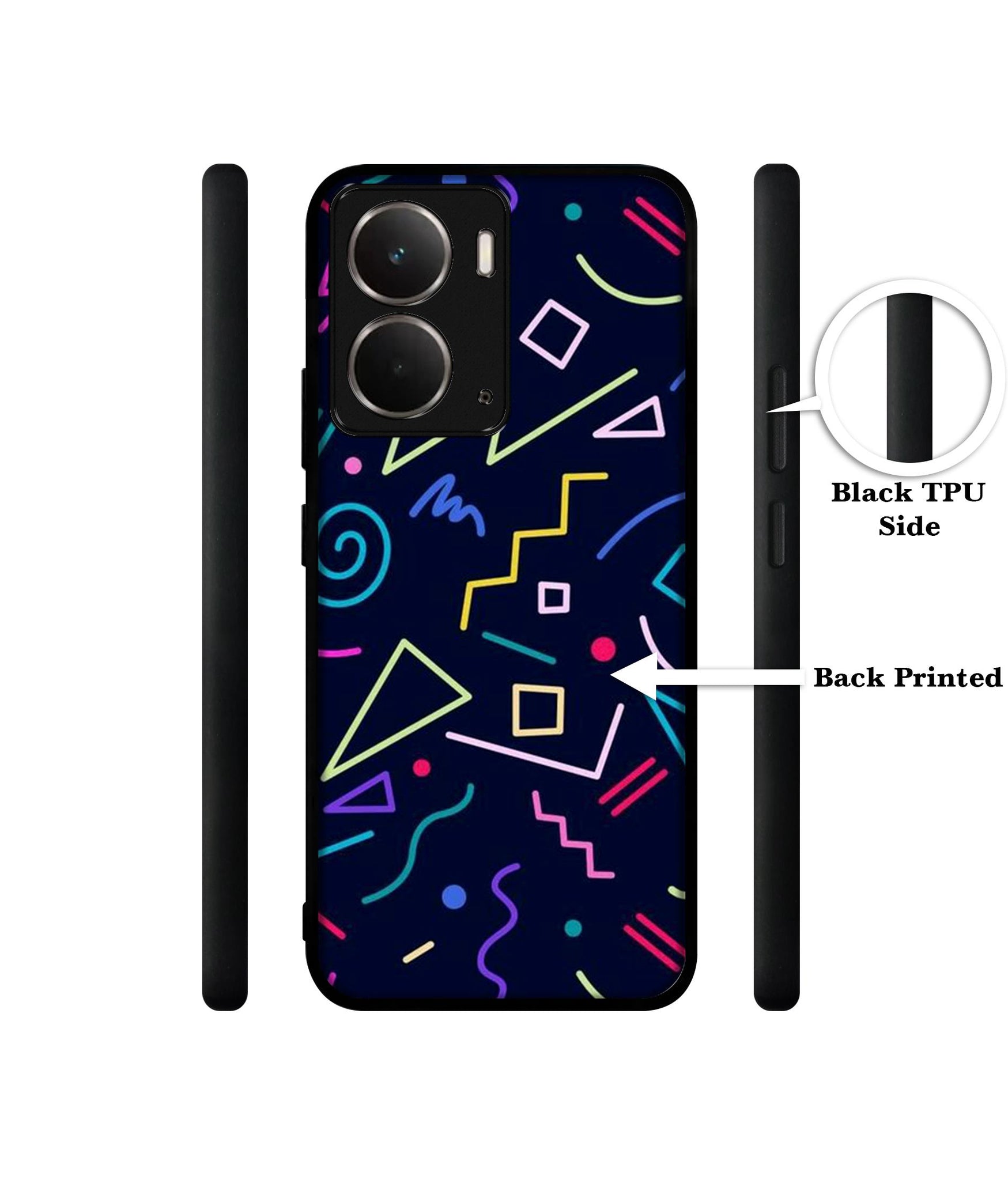 Retro Abstract Designer 2D Printed Back Case Cover for Realme P3 5G / Realme Neo7x 5G