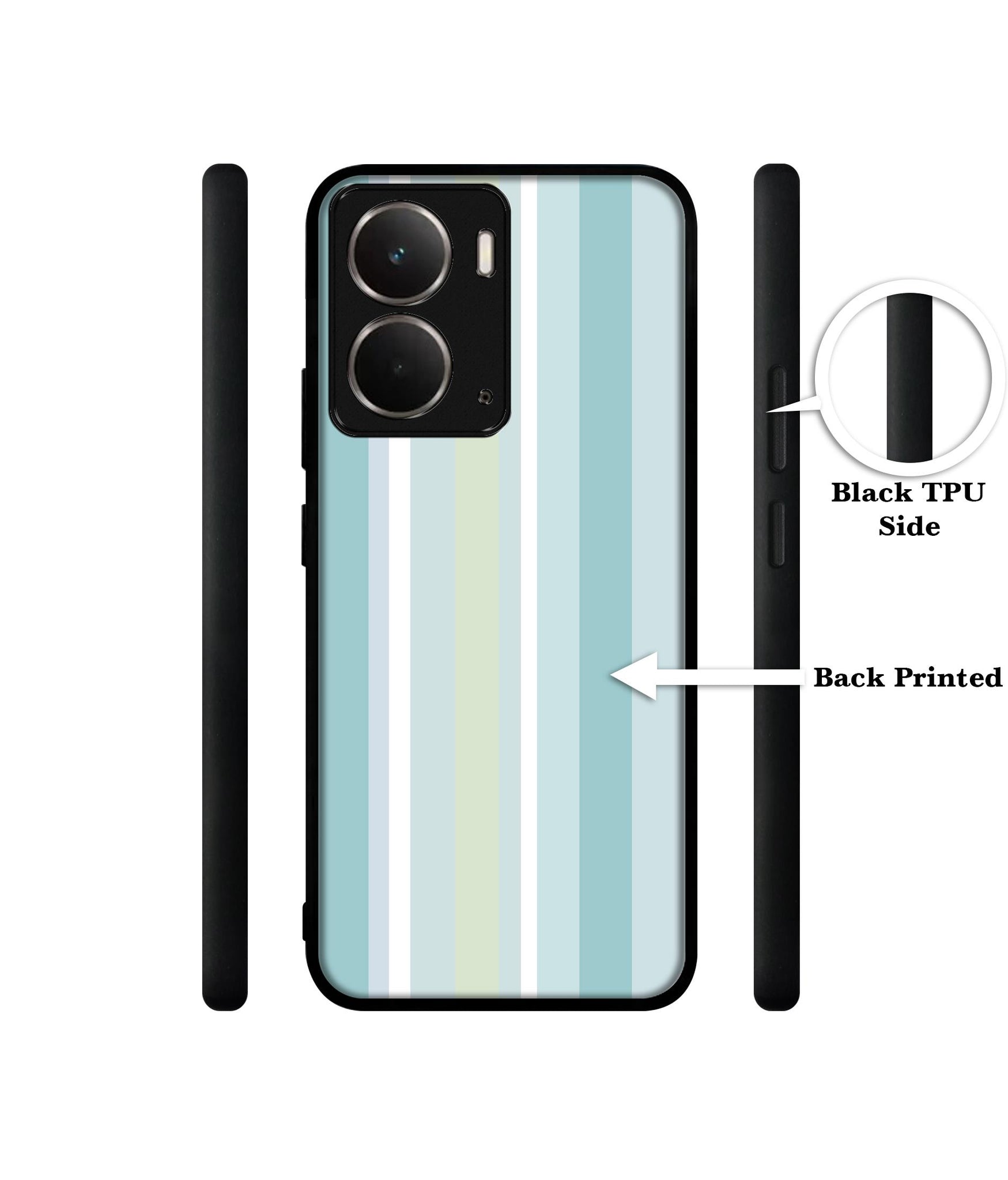 Light Green Stripes Designer 2D Printed Back Case Cover for Realme P3 5G / Realme Neo7x 5G