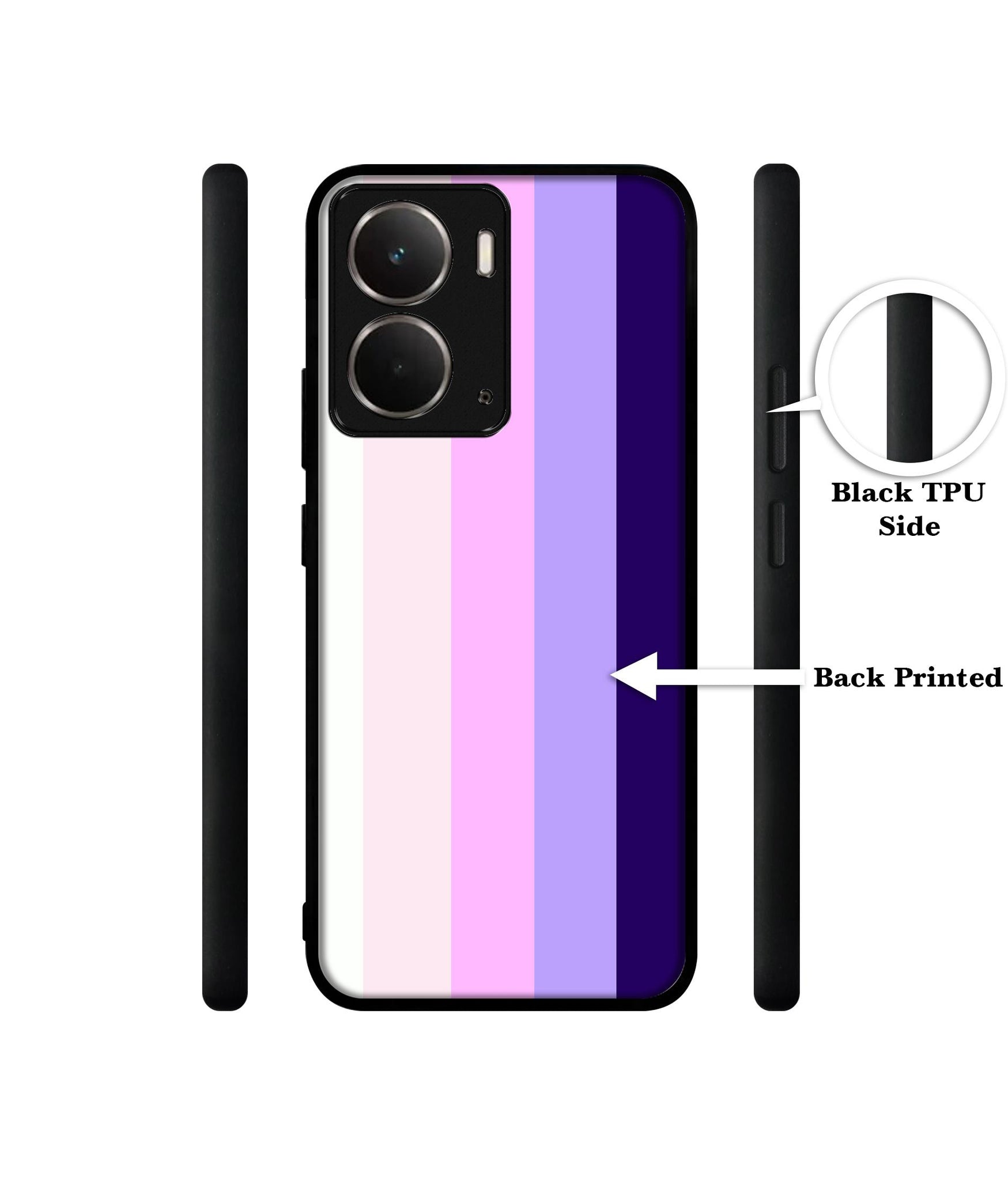 Pink and Purple Lines Designer 2D Printed Back Case Cover for Realme P3 5G / Realme Neo7x 5G
