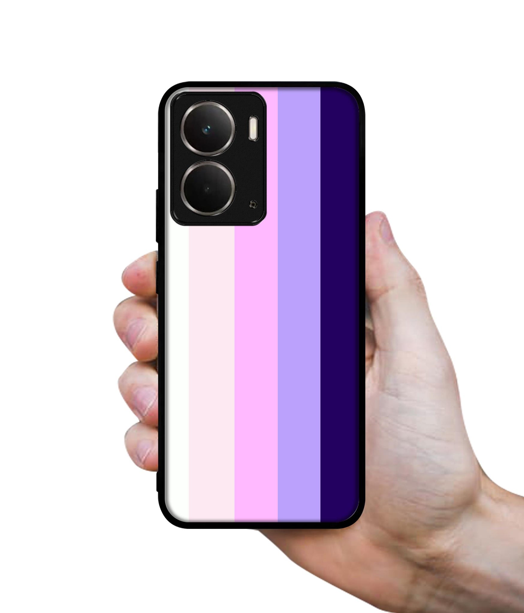 Pink and Purple Lines Designer 2D Printed Back Case Cover for Realme P3 5G / Realme Neo7x 5G