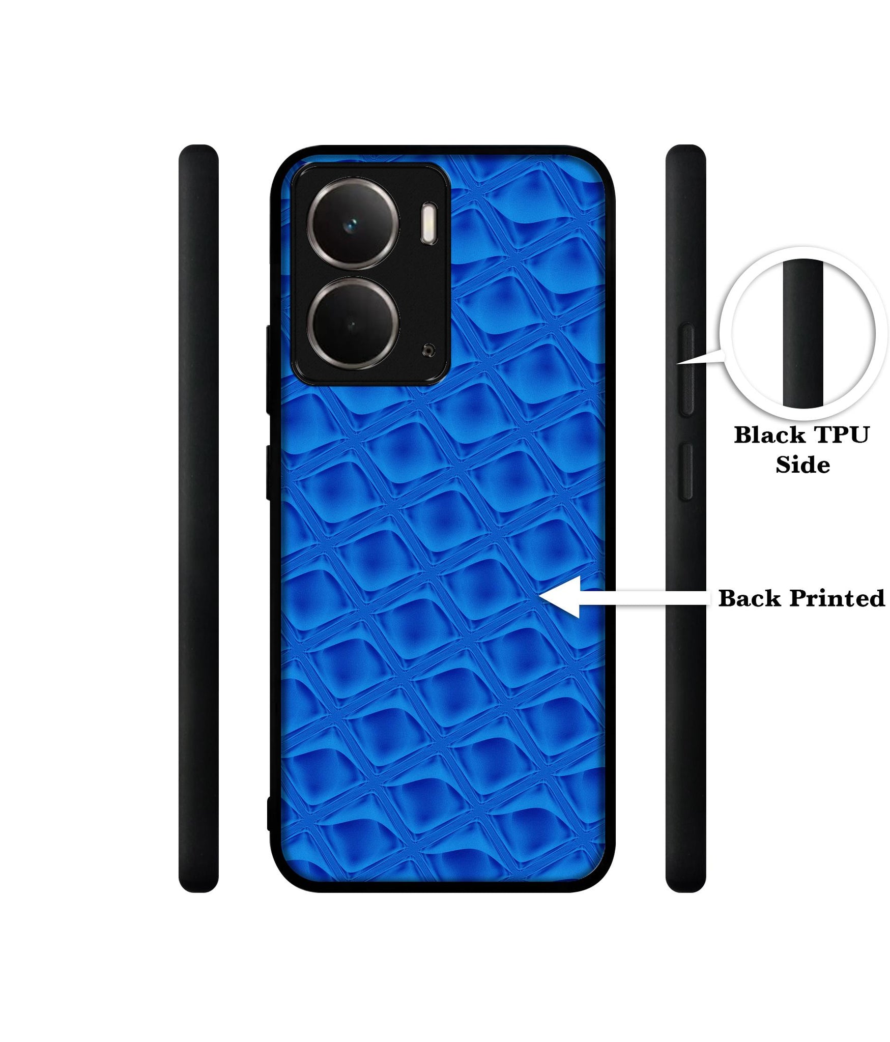 Blue Diamond Designer 2D Printed Back Case Cover for Realme P3 5G / Realme Neo7x 5G