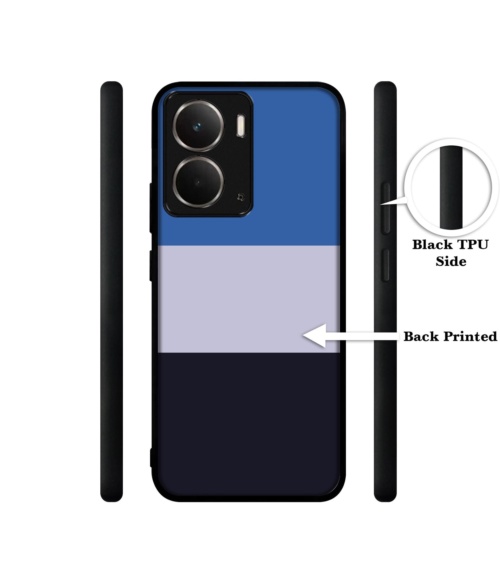 Three Color Stripes Designer 2D Printed Back Case Cover for Realme P3 5G / Realme Neo7x 5G