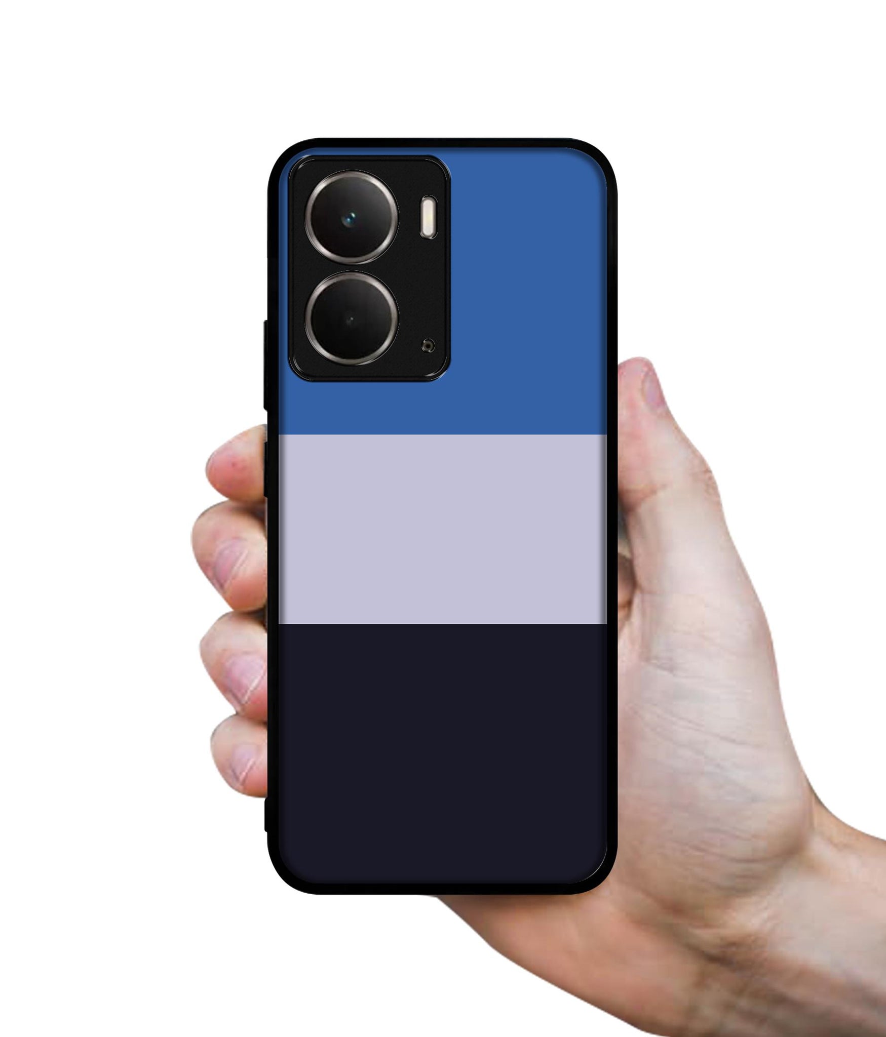 Three Color Stripes Designer 2D Printed Back Case Cover for Realme P3 5G / Realme Neo7x 5G