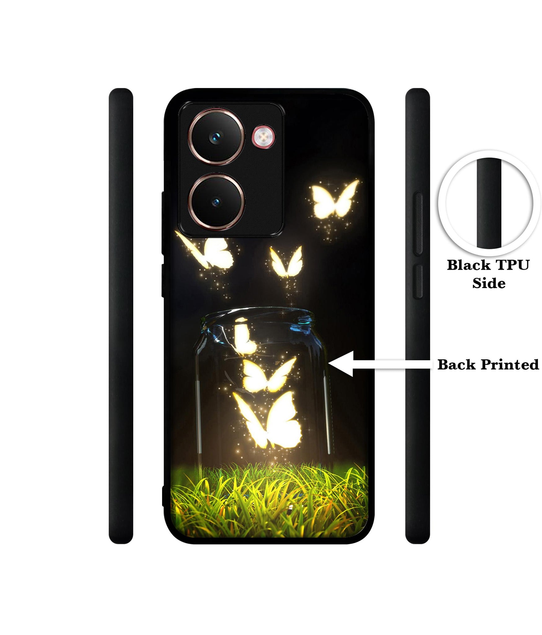 Butterfly Designer 2D Printed Back Case Cover for Realme P3 Ultra 5G