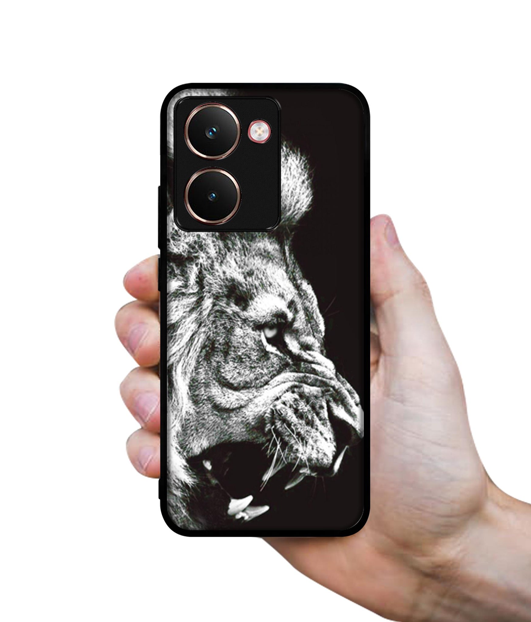 Angry Lion Designer 2D Printed Back Case Cover for Realme P3 Ultra 5G