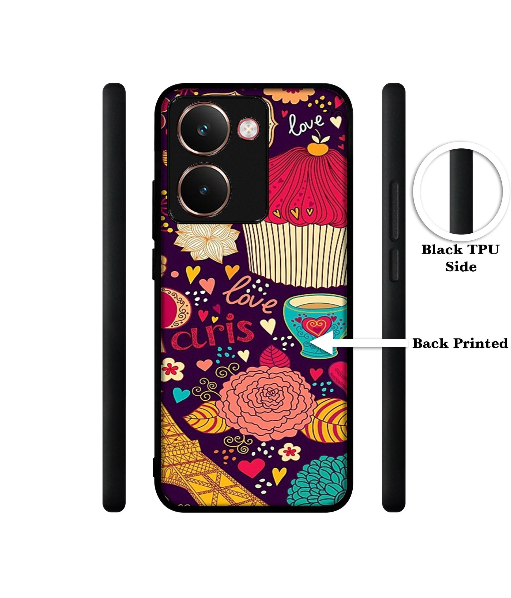 Paris Flower Love Designer 2D Printed Back Case Cover for Realme P3 Ultra 5G