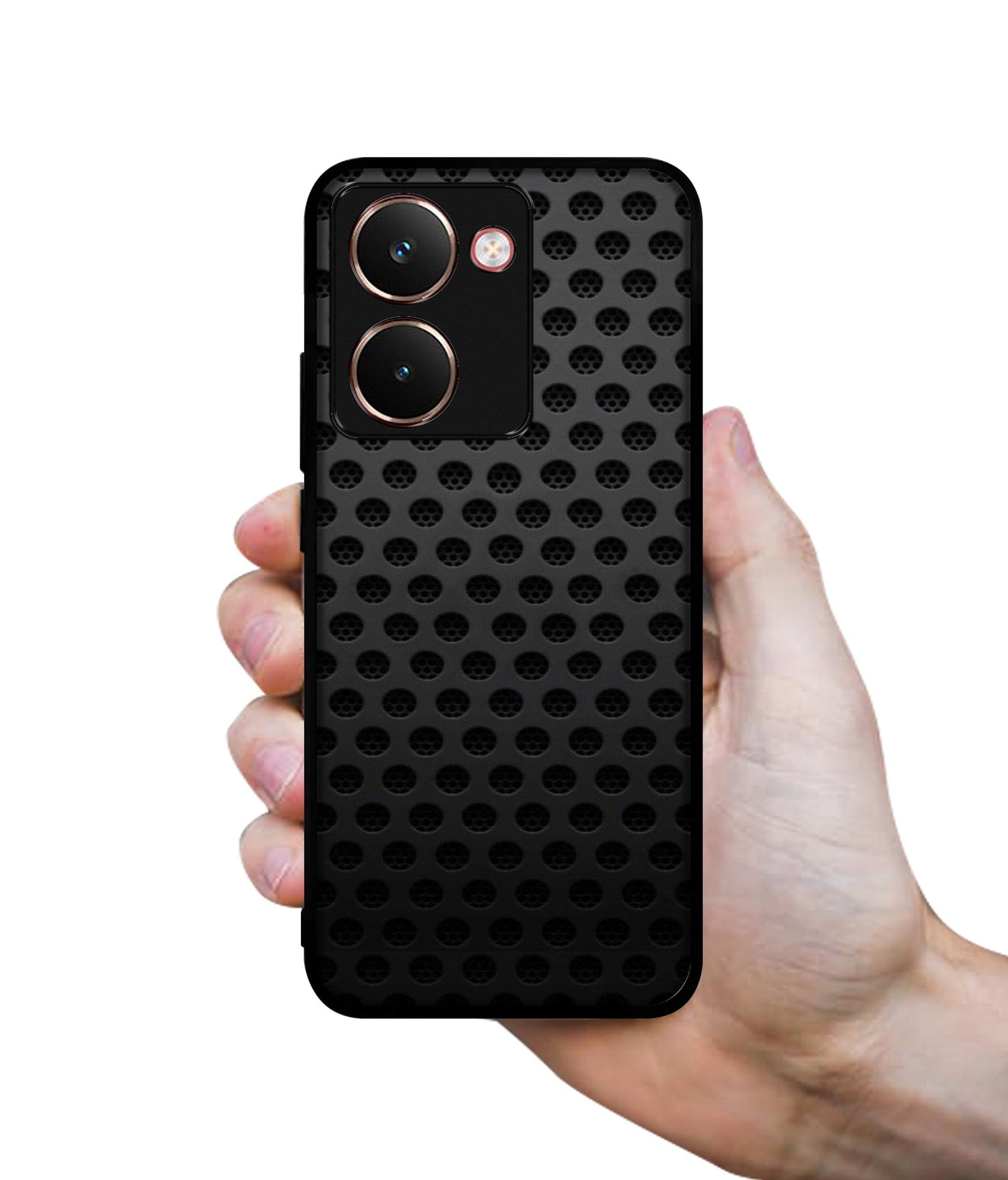 Black Circle Designer 2D Printed Back Case Cover for Realme P3 Ultra 5G