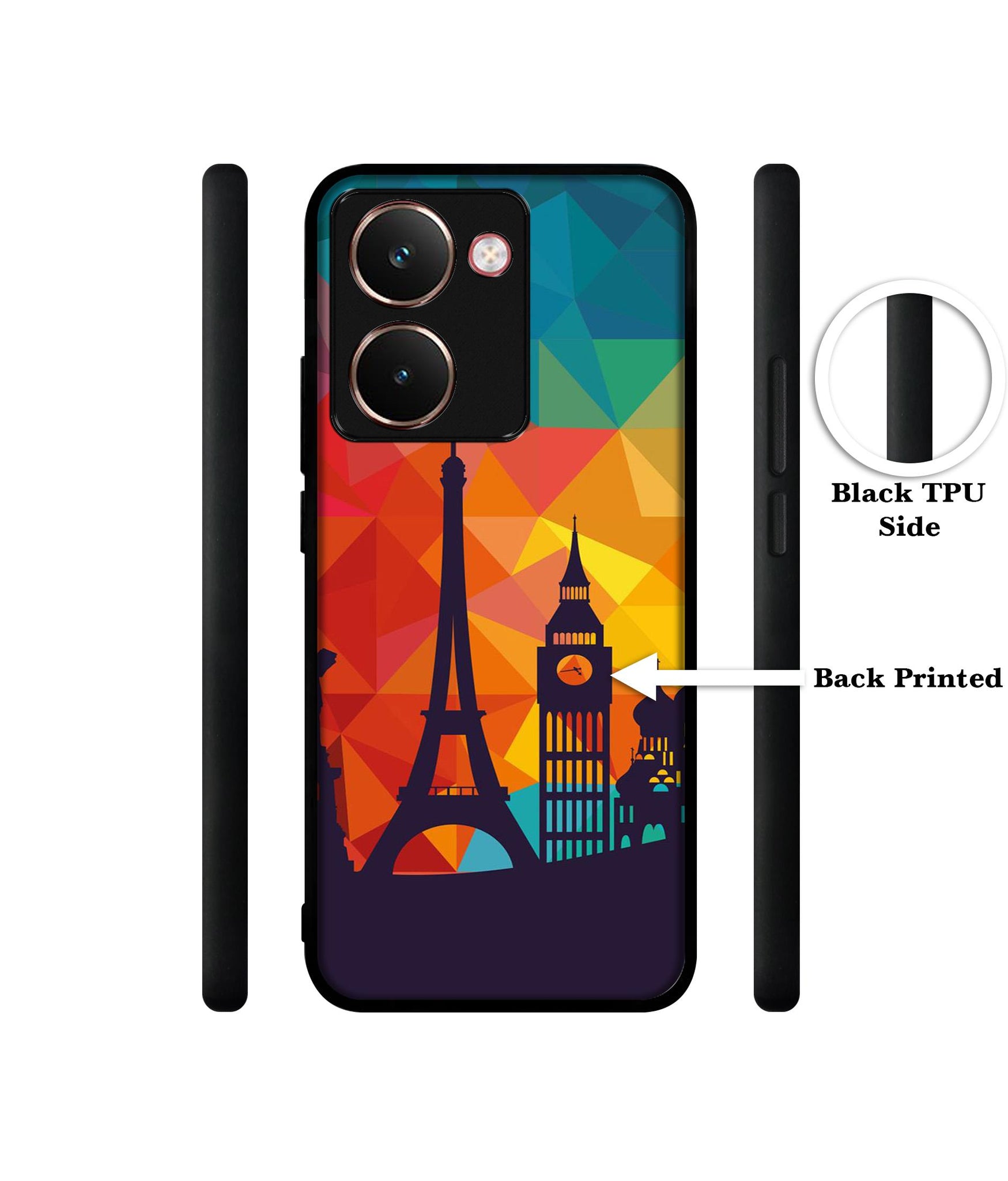 Colored Paris Designer 2D Printed Back Case Cover for Realme P3 Ultra 5G