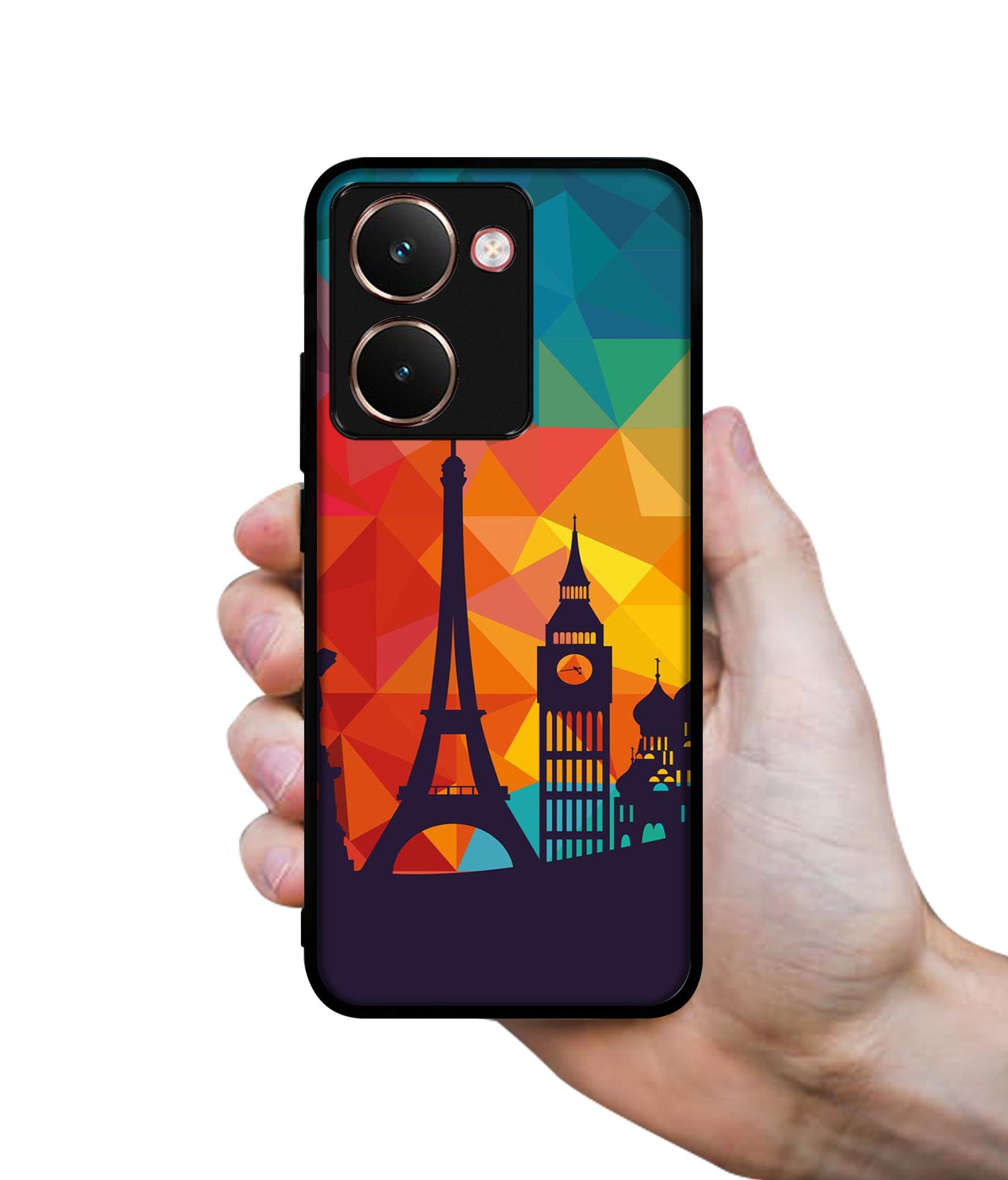 Colored Paris Designer 2D Printed Back Case Cover for Realme P3 Ultra 5G