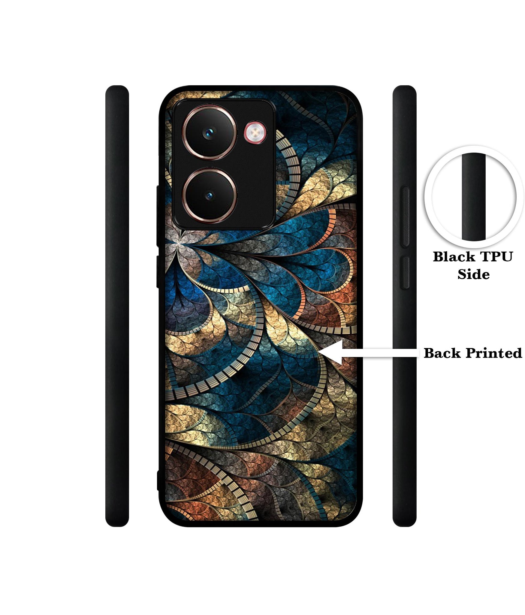 Fractional Pattern Designer 2D Printed Back Case Cover for Realme P3 Ultra 5G