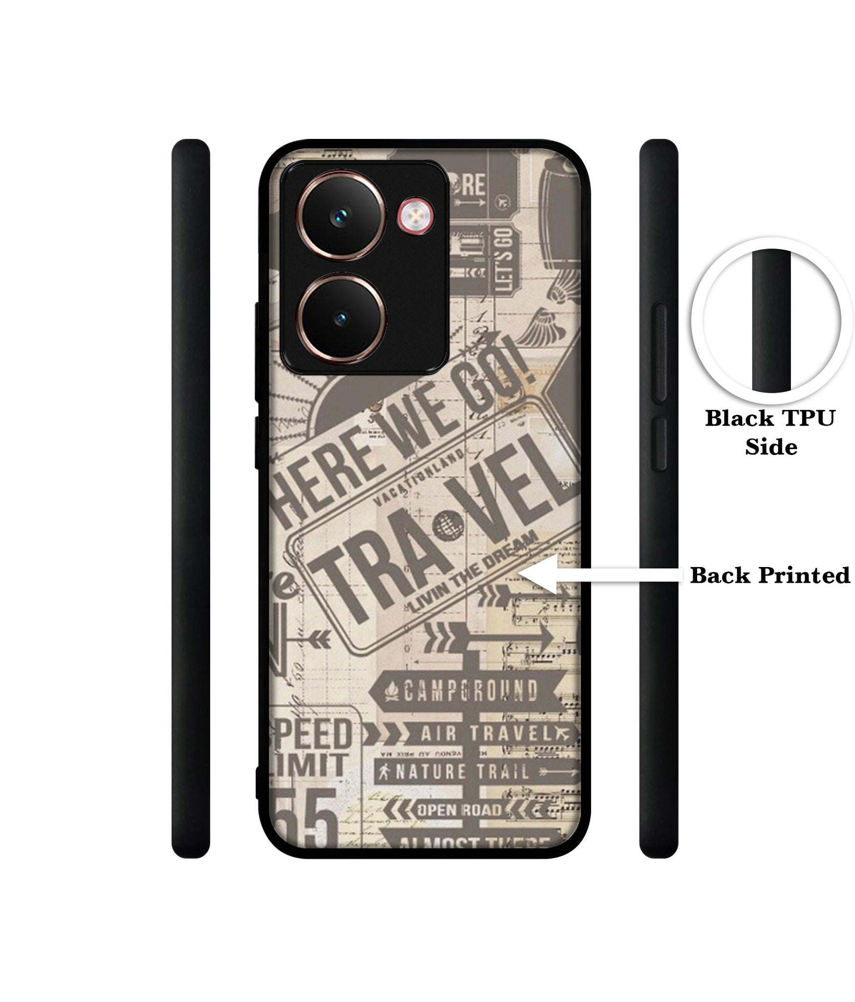 Travel Designer 2D Printed Back Case Cover for Realme P3 Ultra 5G