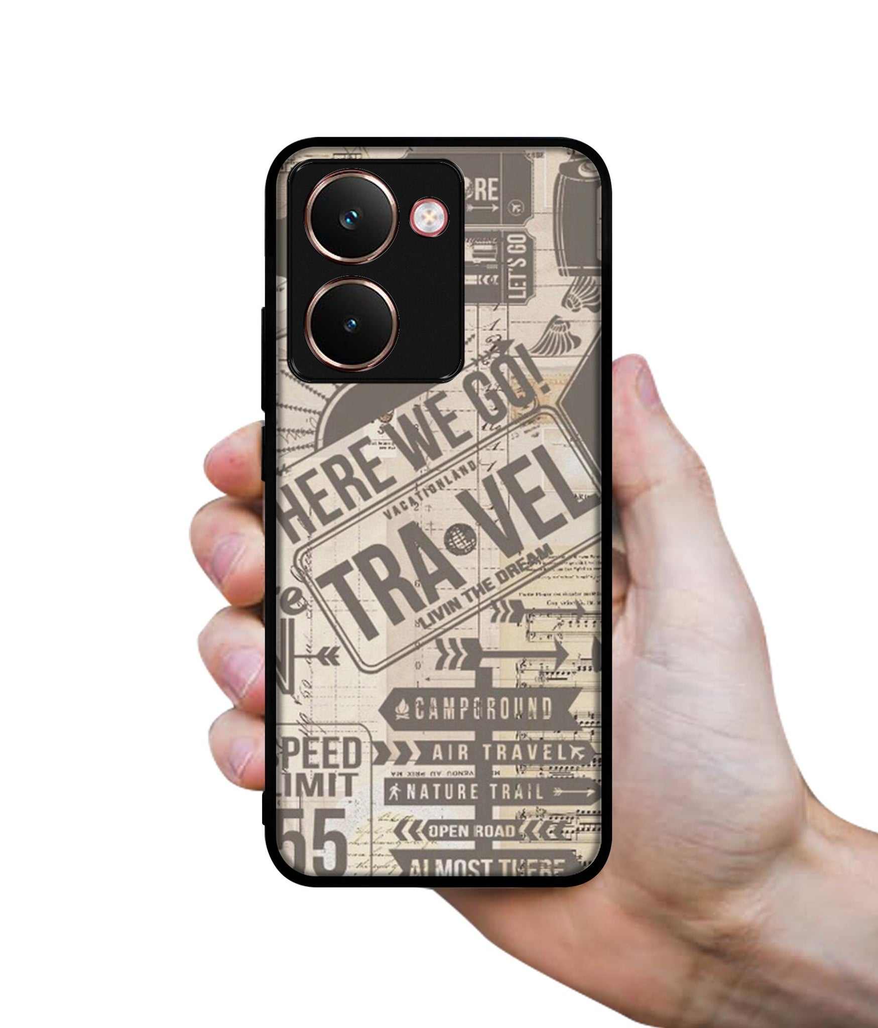 Travel Designer 2D Printed Back Case Cover for Realme P3 Ultra 5G