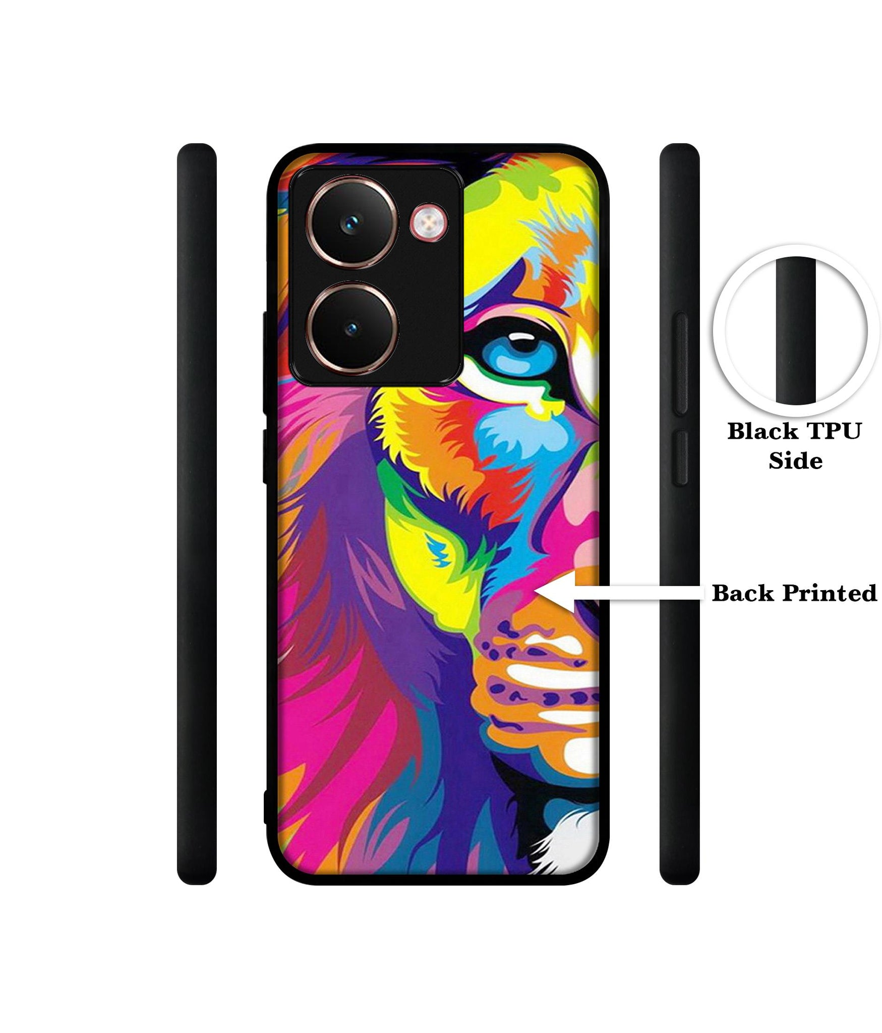 Lion Designer 2D Printed Back Case Cover for Realme P3 Ultra 5G