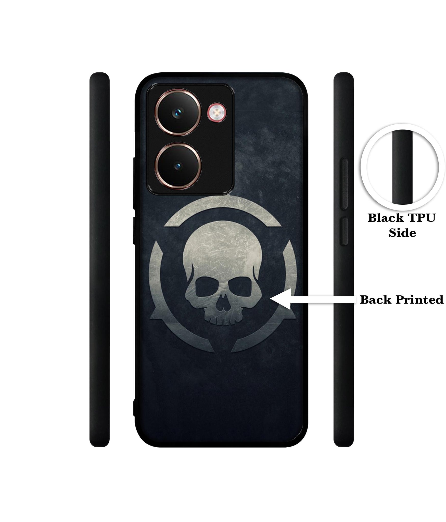 Skull Pattern Print Designer 2D Printed Back Case Cover for Realme P3 Ultra 5G