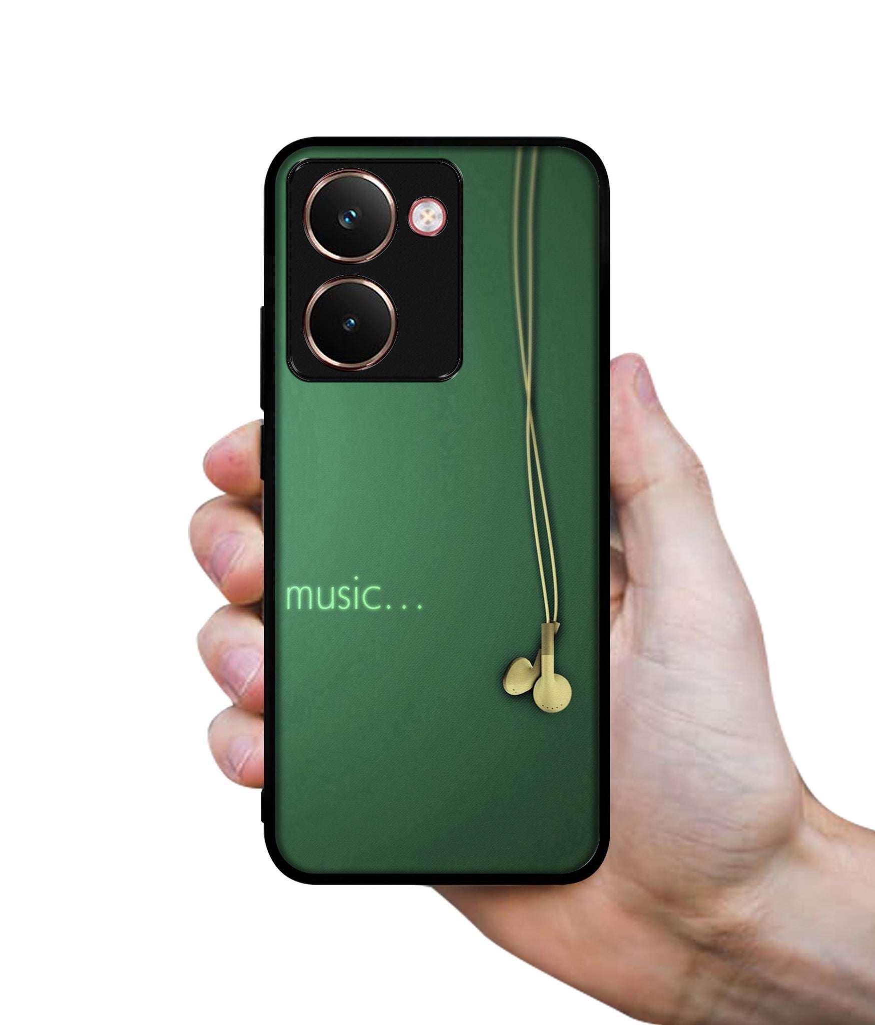 Headphone Music Designer 2D Printed Back Case Cover for Realme P3 Ultra 5G
