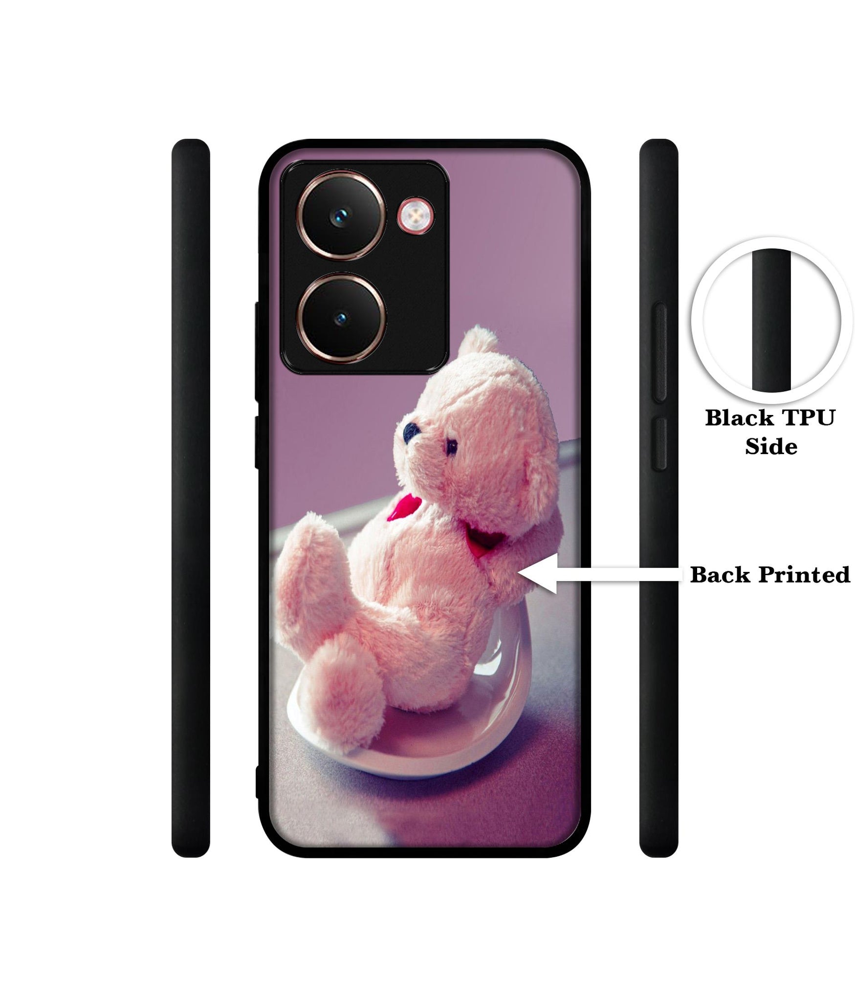 Cute Teddy Bear Designer 2D Printed Back Case Cover for Realme P3 Ultra 5G