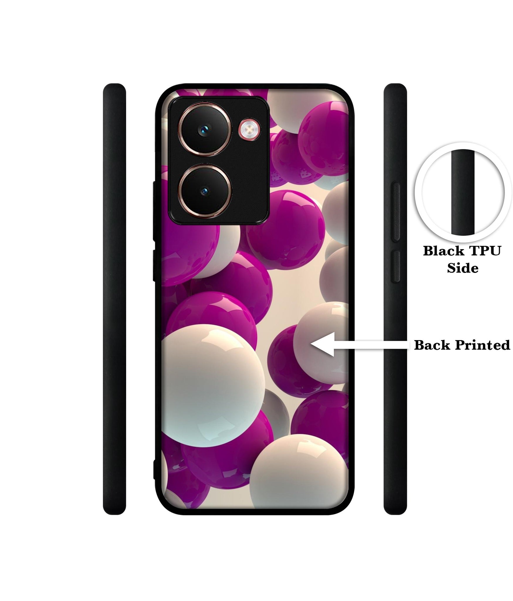 3D Balloons Designer 2D Printed Back Case Cover for Realme P3 Ultra 5G