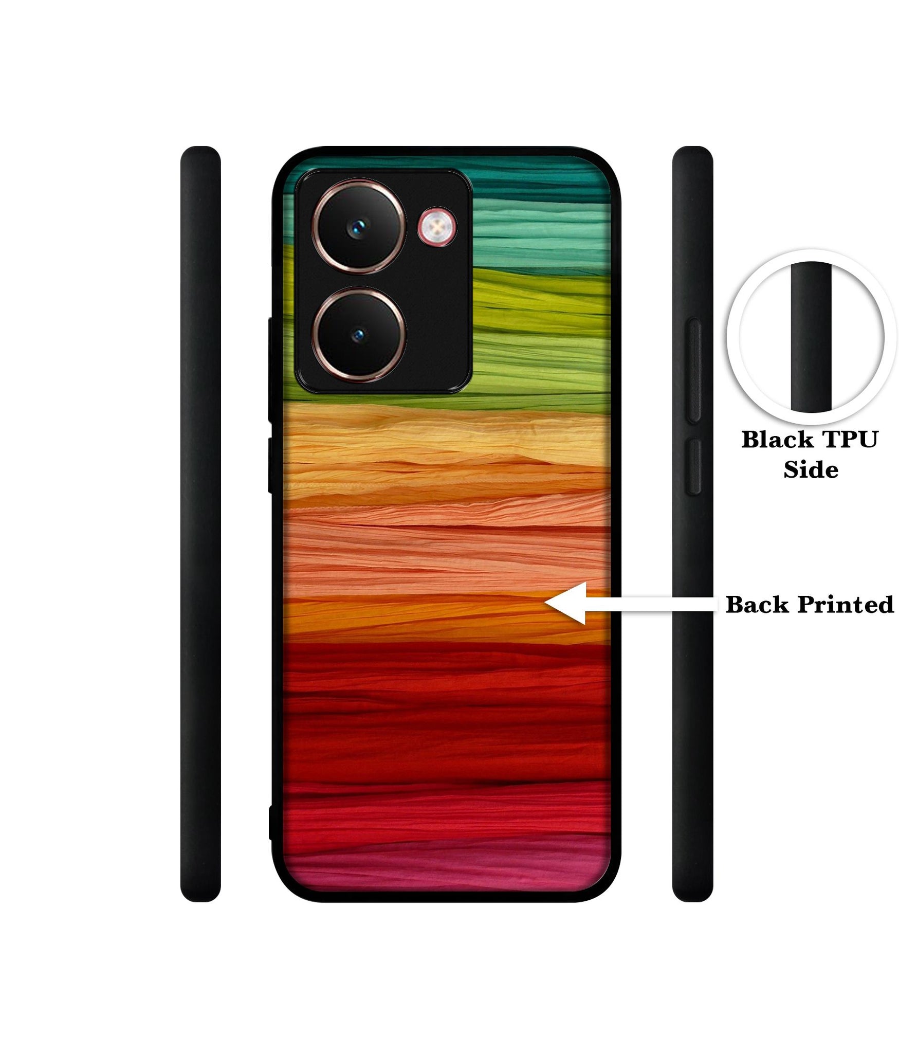 Colorful Thread Designer 2D Printed Back Case Cover for Realme P3 Ultra 5G