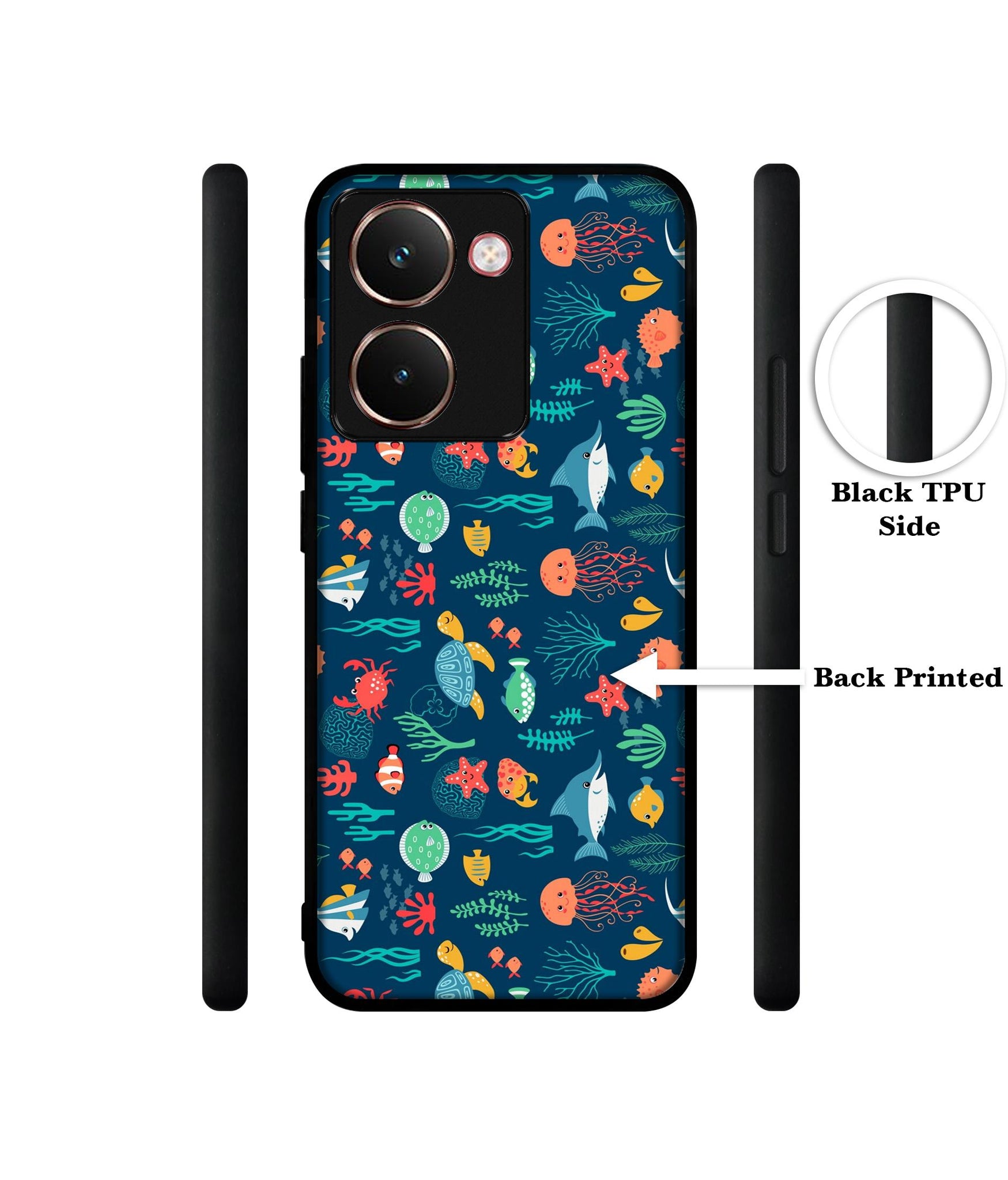 Aquarium Texture Designer 2D Printed Back Case Cover for Realme P3 Ultra 5G