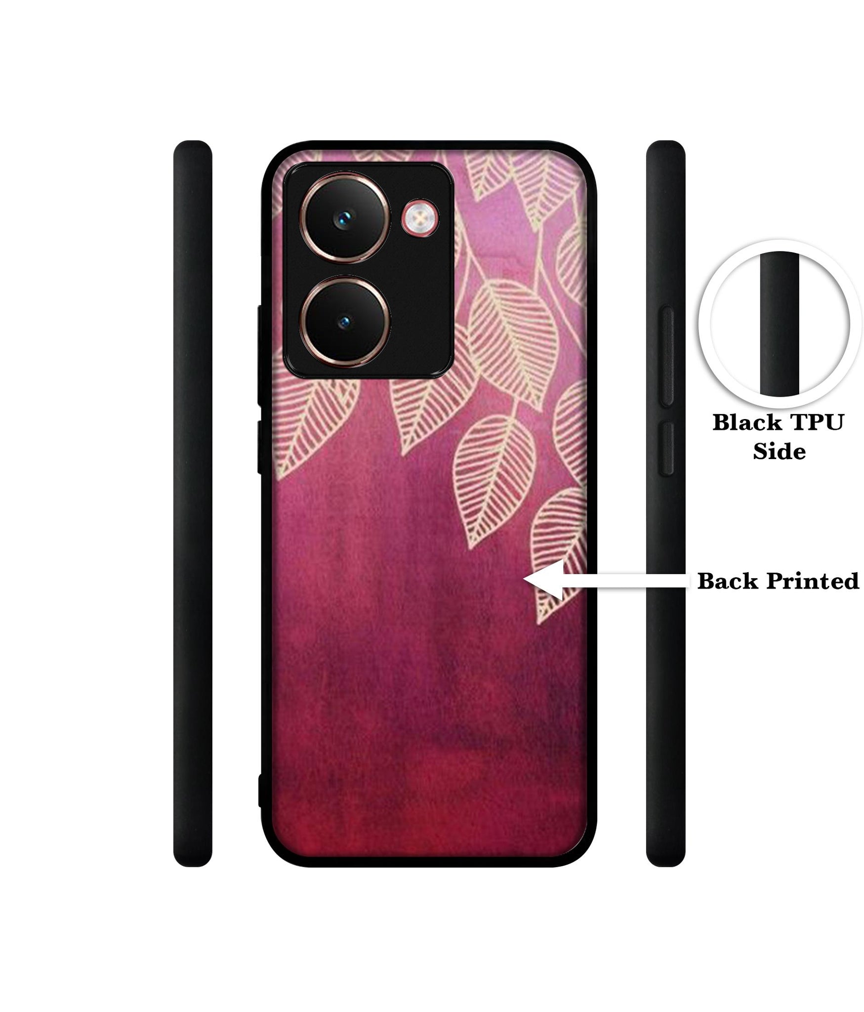 Leaf Pattern Designer 2D Printed Back Case Cover for Realme P3 Ultra 5G