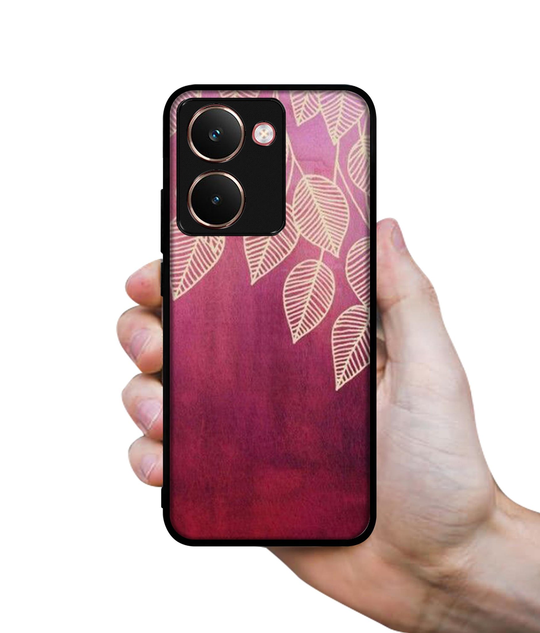 Leaf Pattern Designer 2D Printed Back Case Cover for Realme P3 Ultra 5G