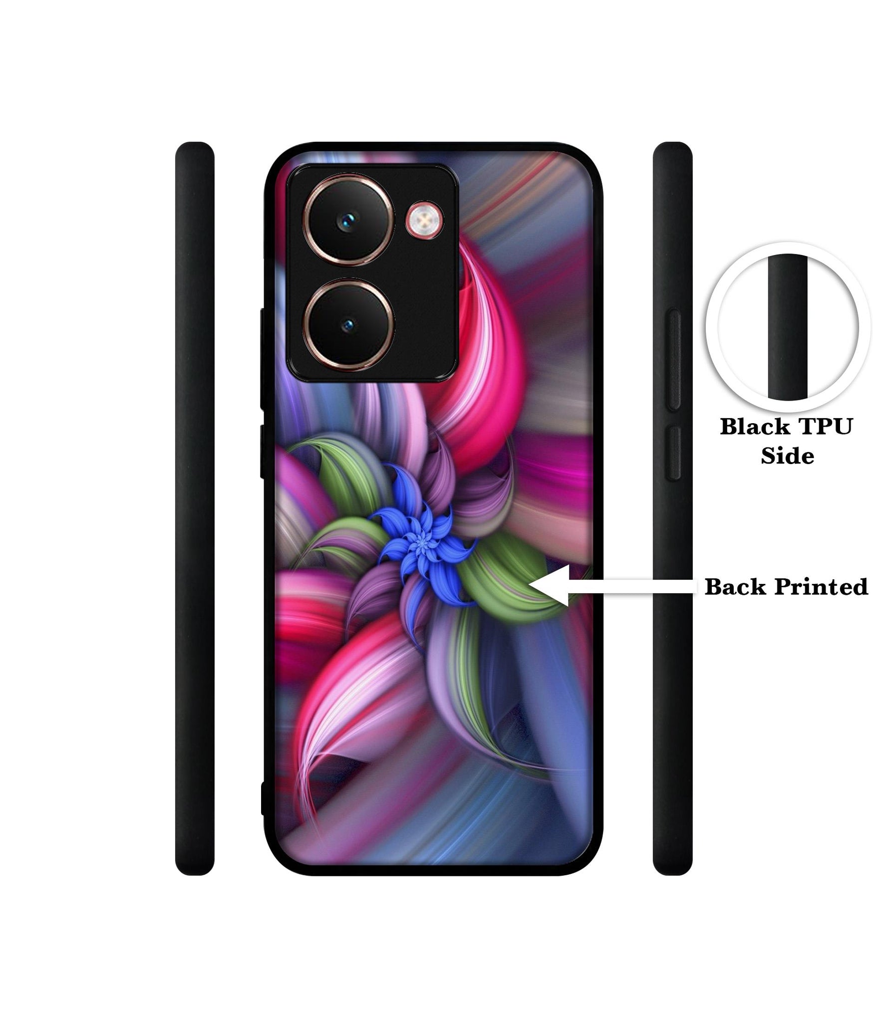 Colorful Flower Designer 2D Printed Back Case Cover for Realme P3 Ultra 5G