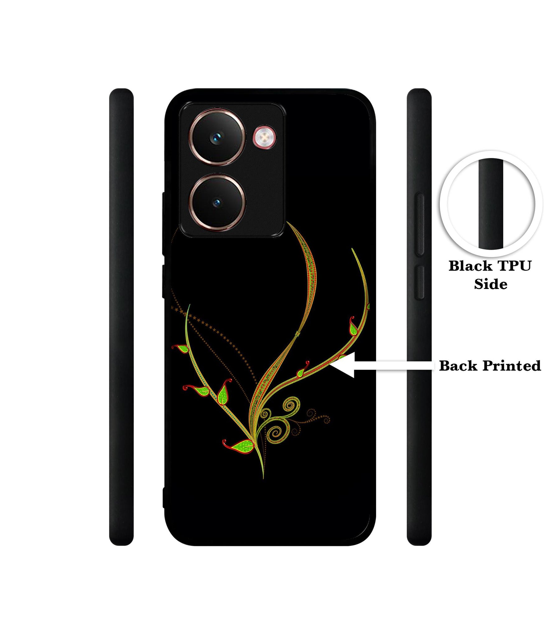 Yellow Pattern Designer 2D Printed Back Case Cover for Realme P3 Ultra 5G