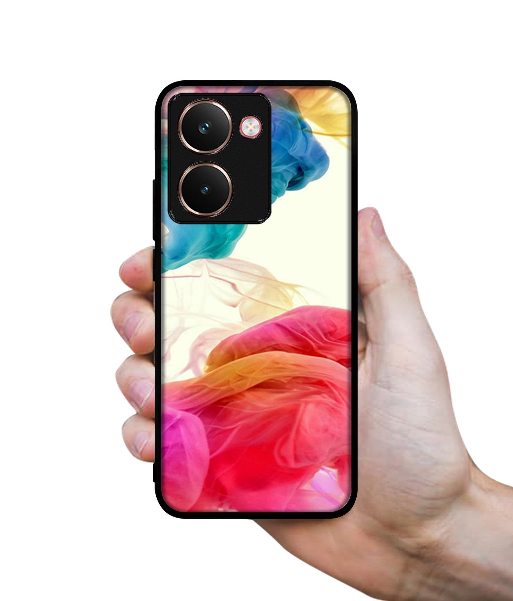 Colored Smoke Designer 2D Printed Back Case Cover for Realme P3 Ultra 5G