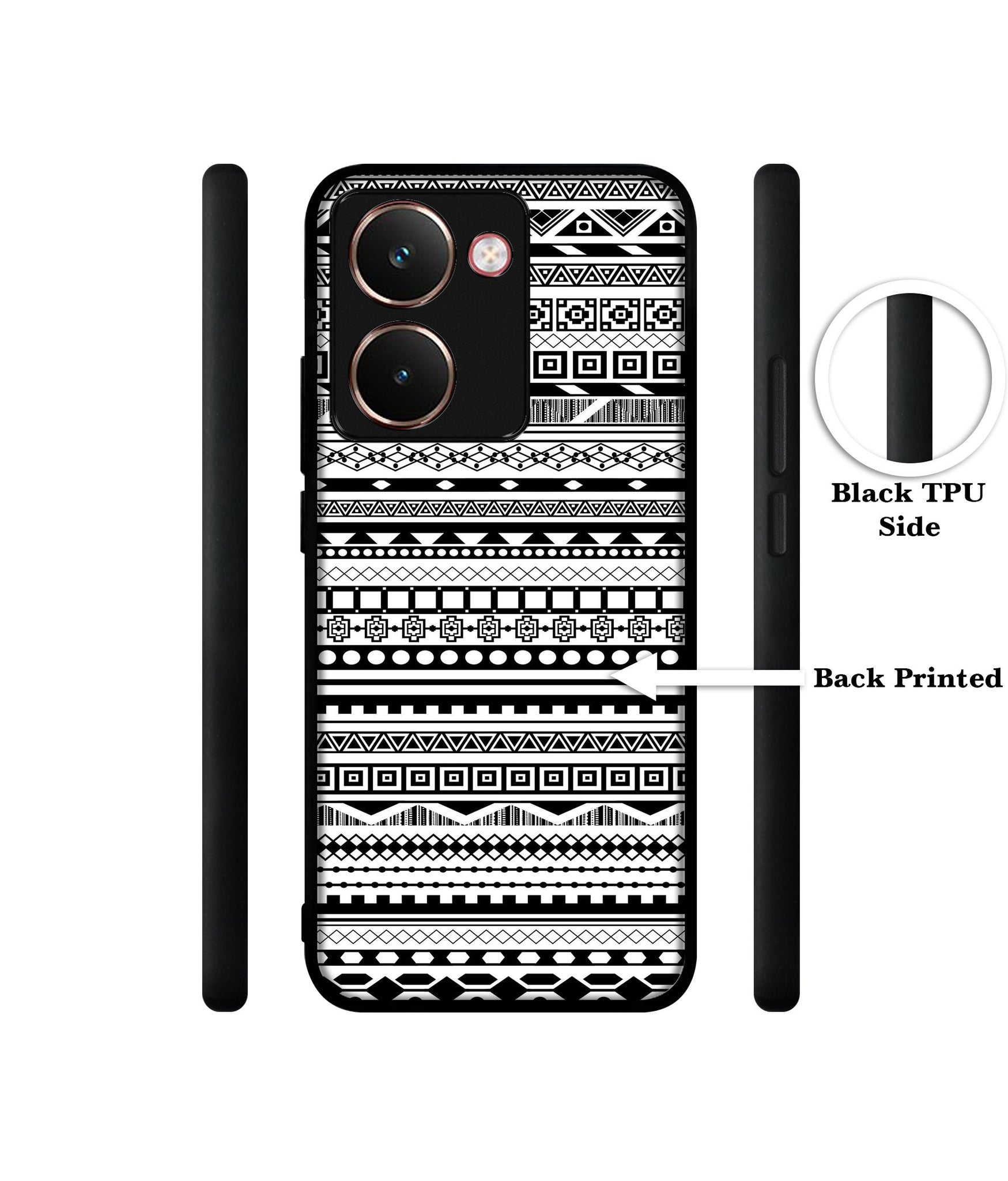 Black & White Patterns Designer 2D Printed Back Case Cover for Realme P3 Ultra 5G