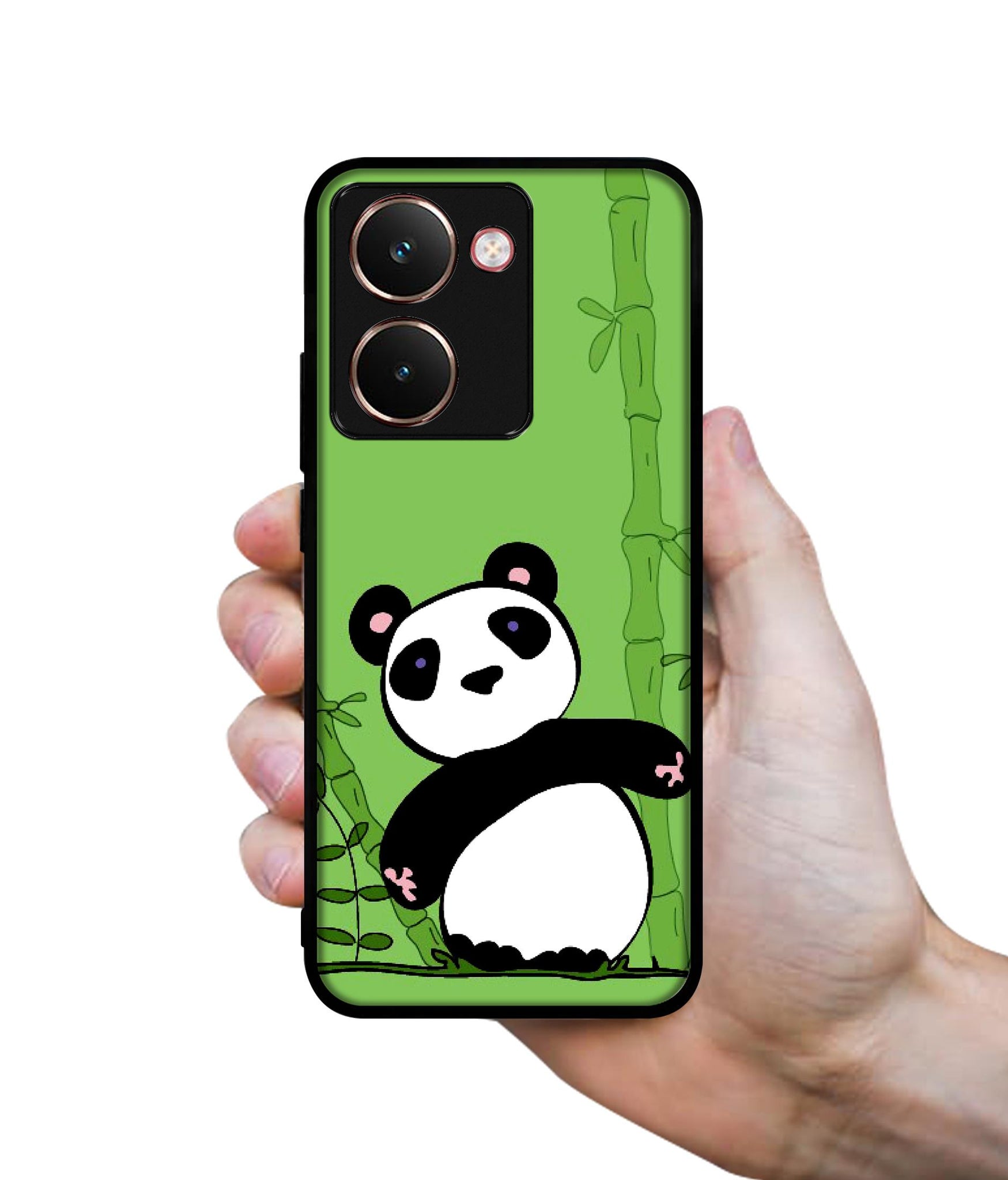 Panda with Bamboo Designer 2D Printed Back Case Cover for Realme P3 Ultra 5G