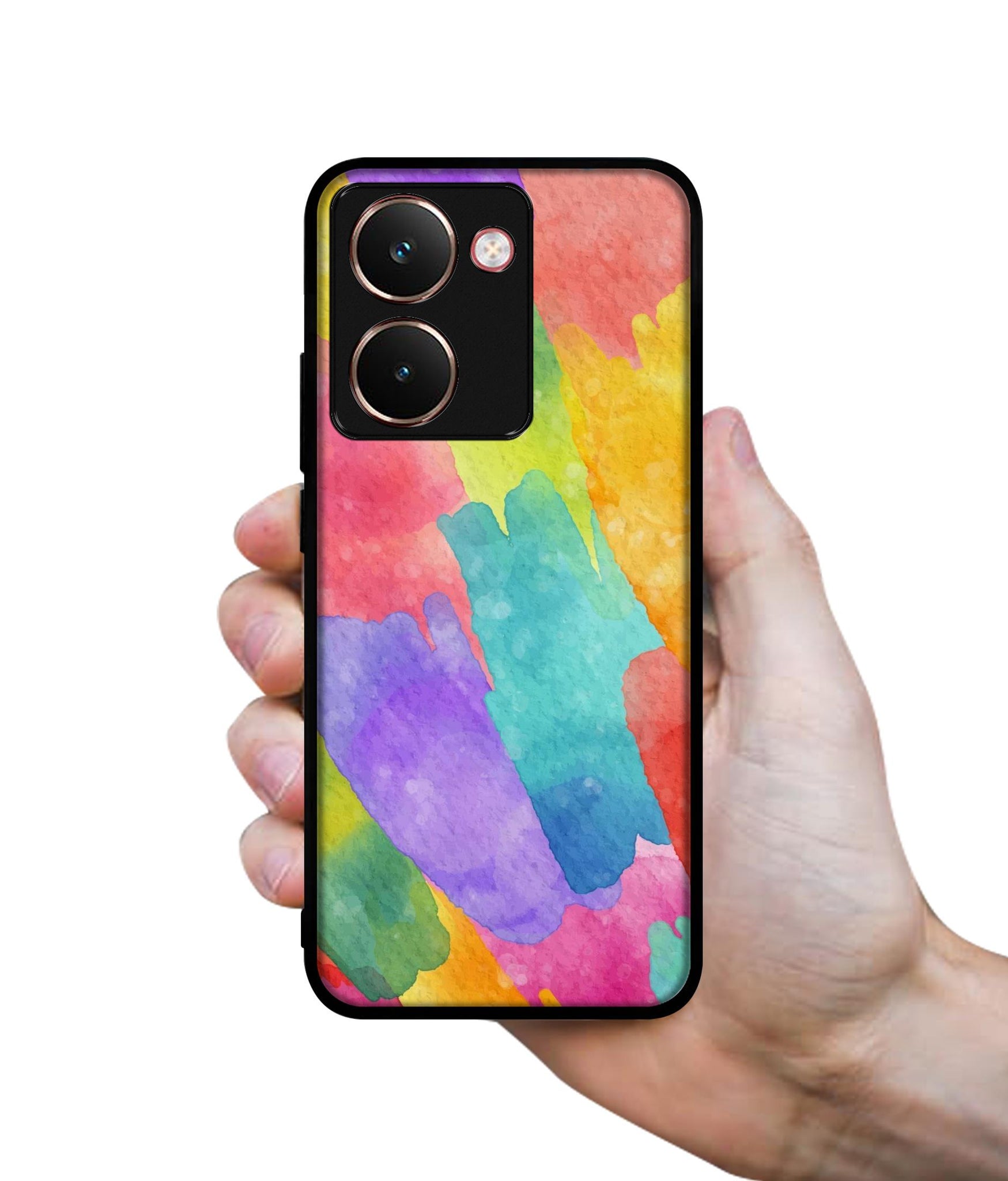 Water Paint Colorful Abstract Designer 2D Printed Back Case Cover for Realme P3 Ultra 5G